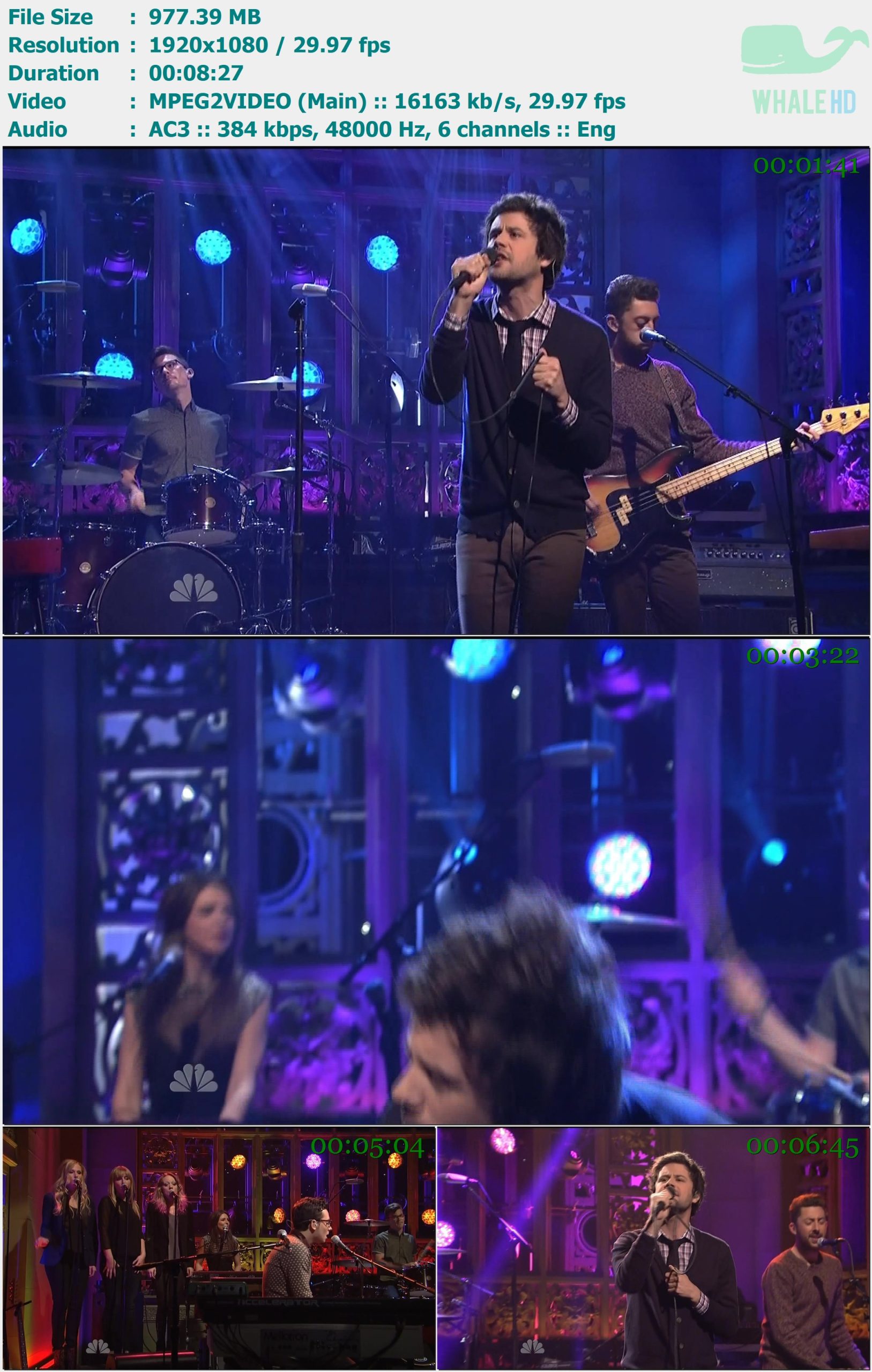 Passion Pit - Take a Walk + Carried Away (𝐒𝐚𝐭𝐮𝐫𝐝𝐚𝐲 𝐍𝐢𝐠𝐡𝐭 𝐋𝐢𝐯𝐞 2012) HDTV 1080i MPEG2 - 977.39MB