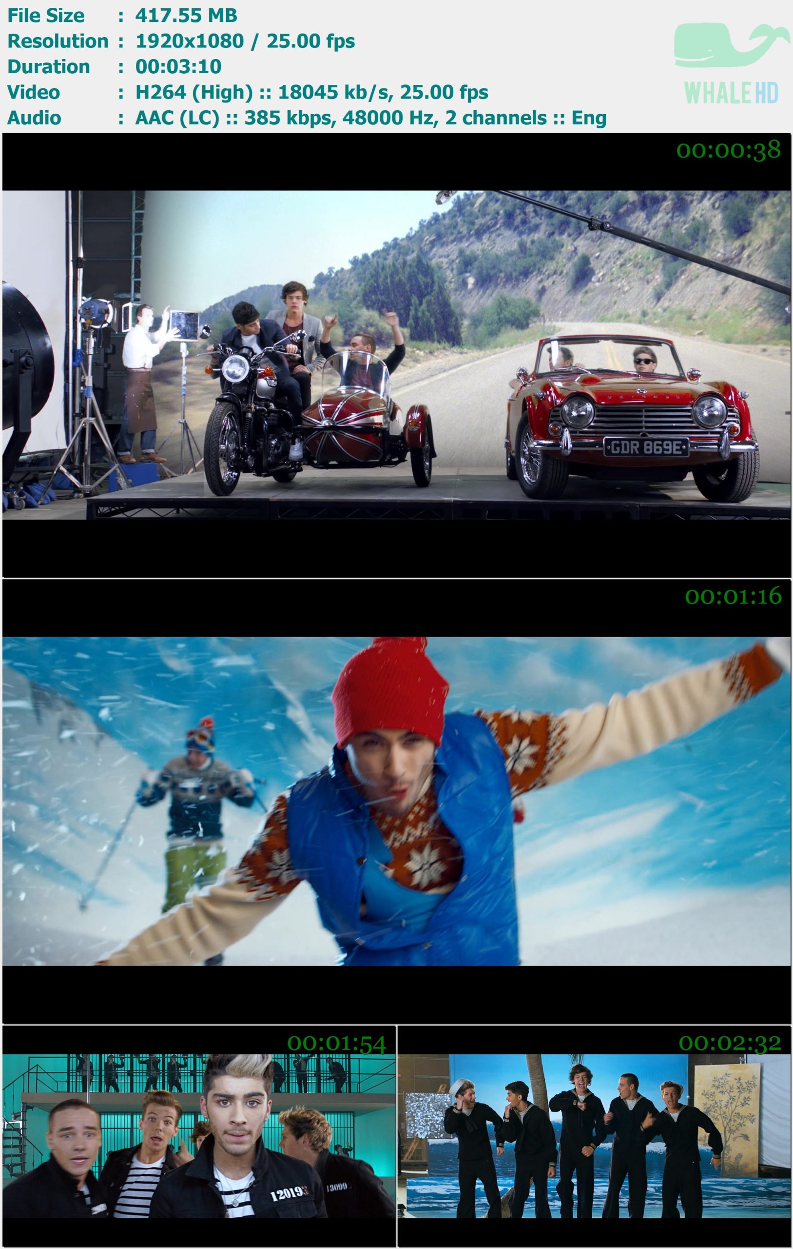 One Direction - Kiss You 2013 MasterRip 1080p H264 - 417.55MB