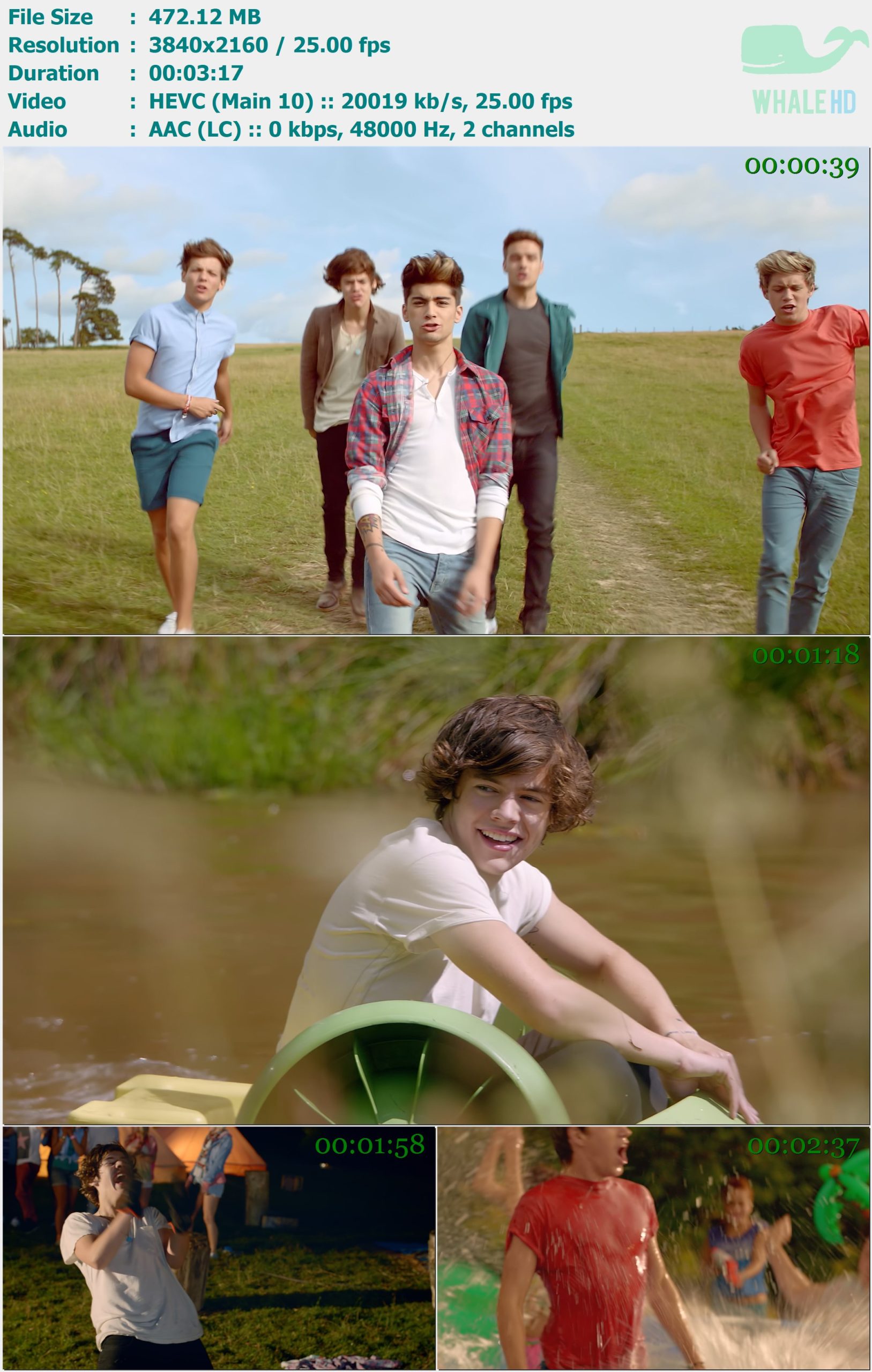 One Direction - Live While We're Young 2012 AM 2160p H265 - 472.12MB