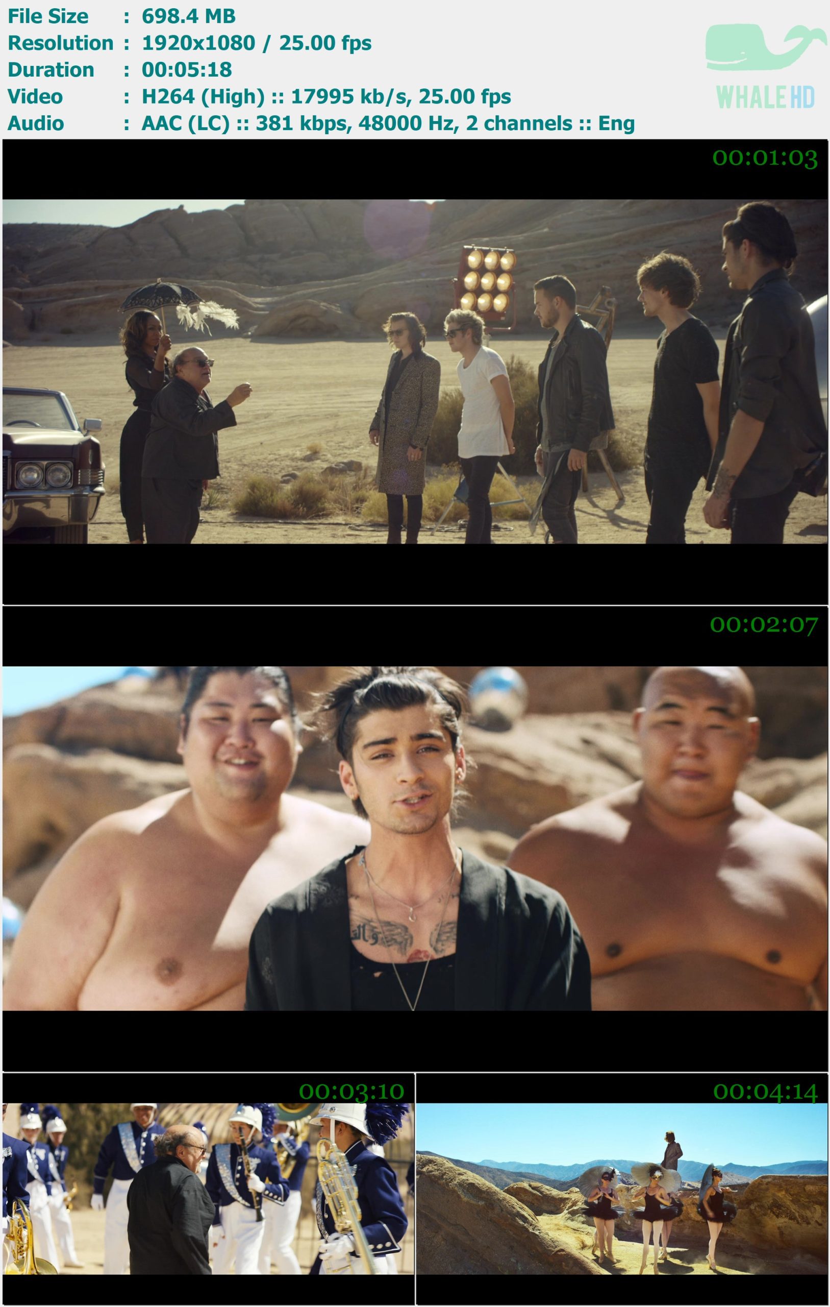 One Direction - Steal My Girl 2014 MasterRip 1080p H264 - 698.40MB