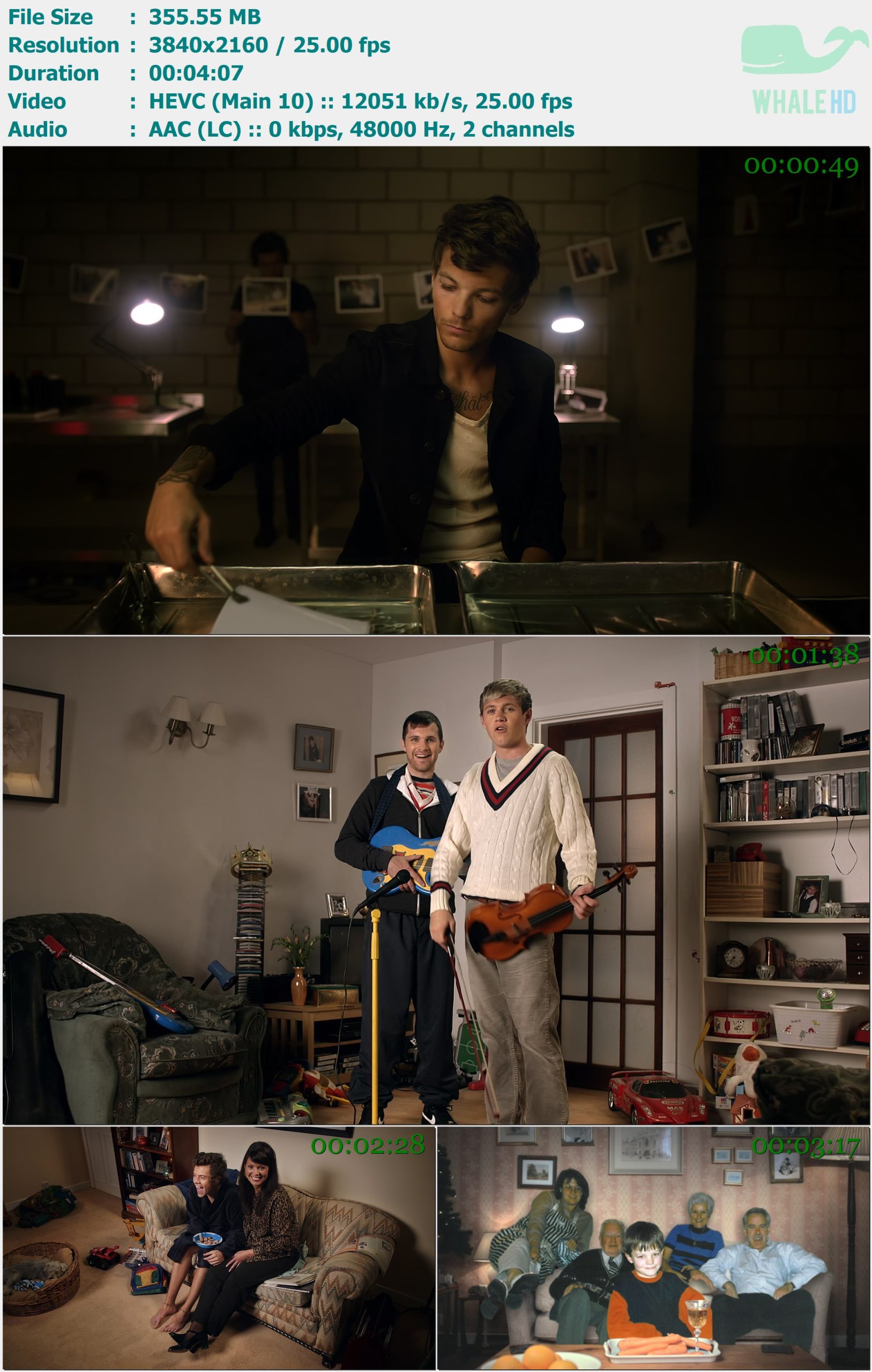 One Direction - Story of My Life 2013 AM 2160p H265 - 355.55MB