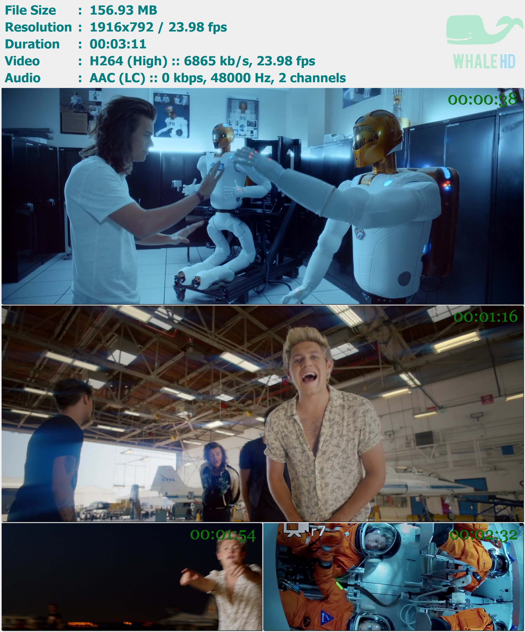 One Direction - Drag Me Down 2015 AM 792p H264 - 156.93MB