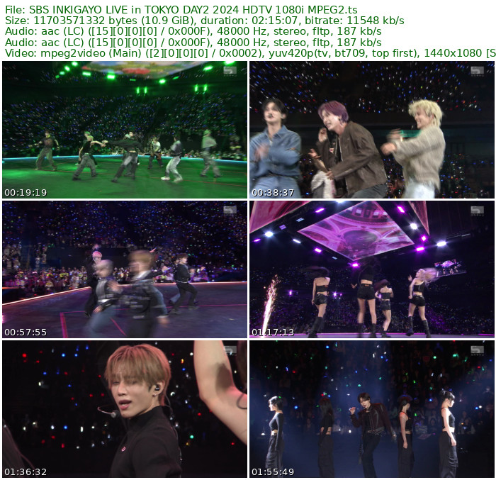 𝐒𝐁𝐒 INKIGAYO LIVE in TOKYO DAY2 2024 HDTV 1080i MPEG2 - 10.90GB