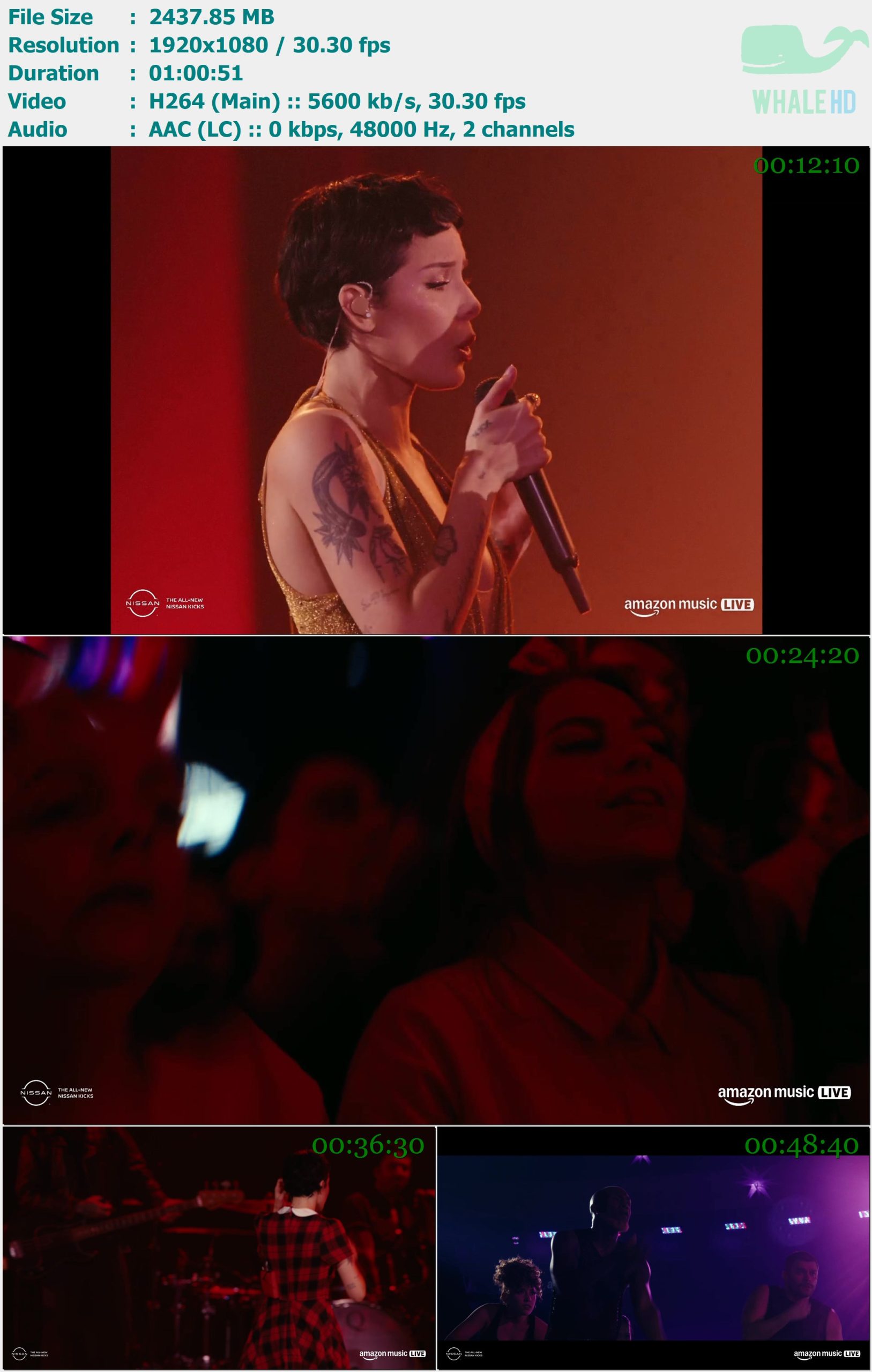 Halsey Amazon Music Live 2024 WEB-DL 1080p H264 - 2.38GB