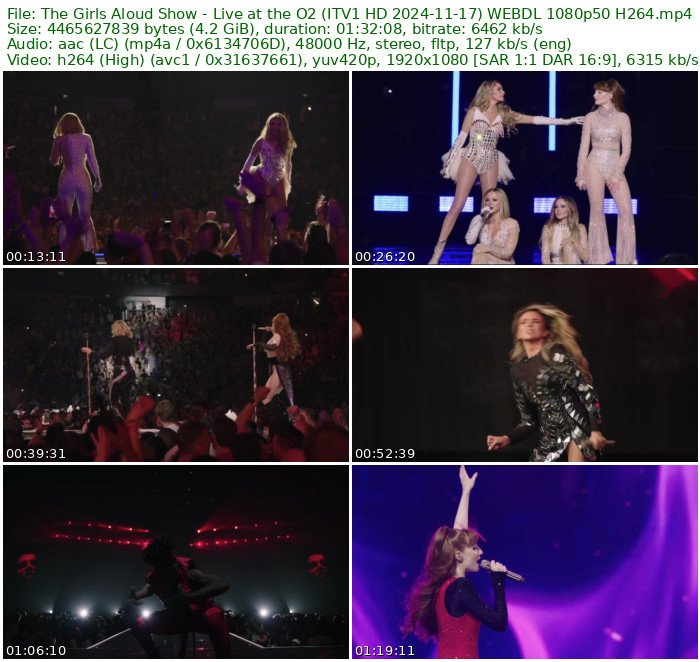 The Girls Aloud Show - Live at the O2 (ITV1 HD 2024-11-17) WEB-DL 1080p50 H264 - 4.16GB