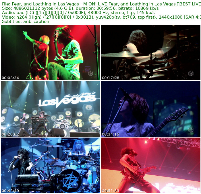 Fear, and Loathing in Las Vegas - M-ON! LIVE Fear, and Loathing in Las Vegas 「BEST LIVE SELECTION」 (M-ON! 2015.10.05) HDTV 1080i MPEG2 - 4.55GB