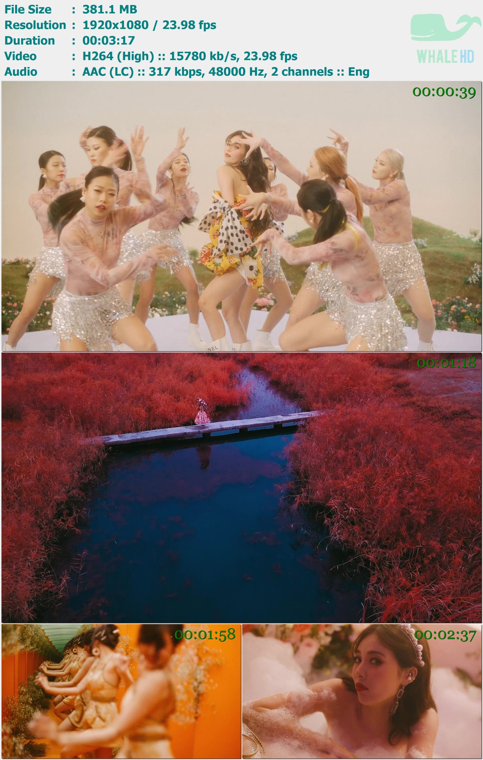 金泫雅 HyunA - Flower Shower 2020 Bugs! 2160p H264 - 381.10MB