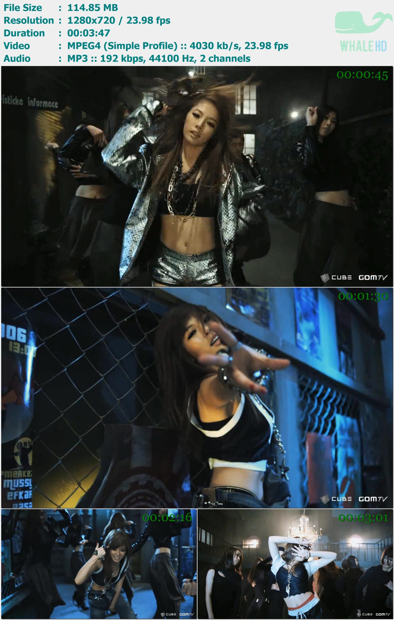 金泫雅 HyunA - feat. 龙俊亨 Yong Jun Hyeong - Change 2010 GOMTV 720p H263 - 114.58MB