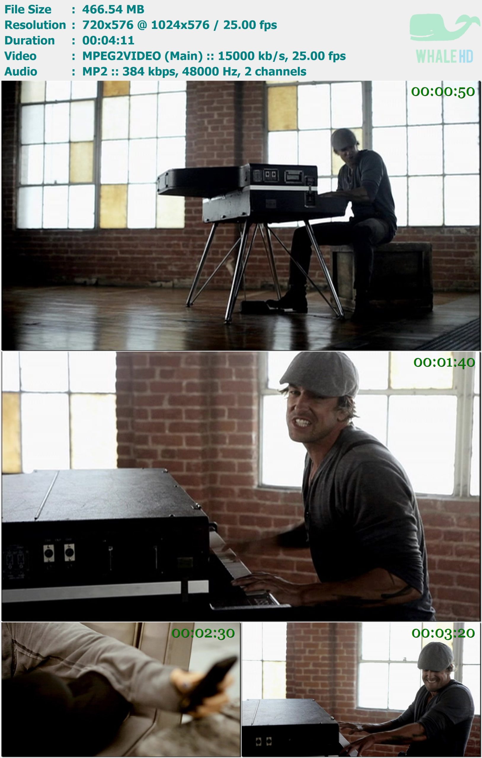 Daniel Powter - Lose To Win 2010 MasterRip 576i MPEG2 - 466.54MB