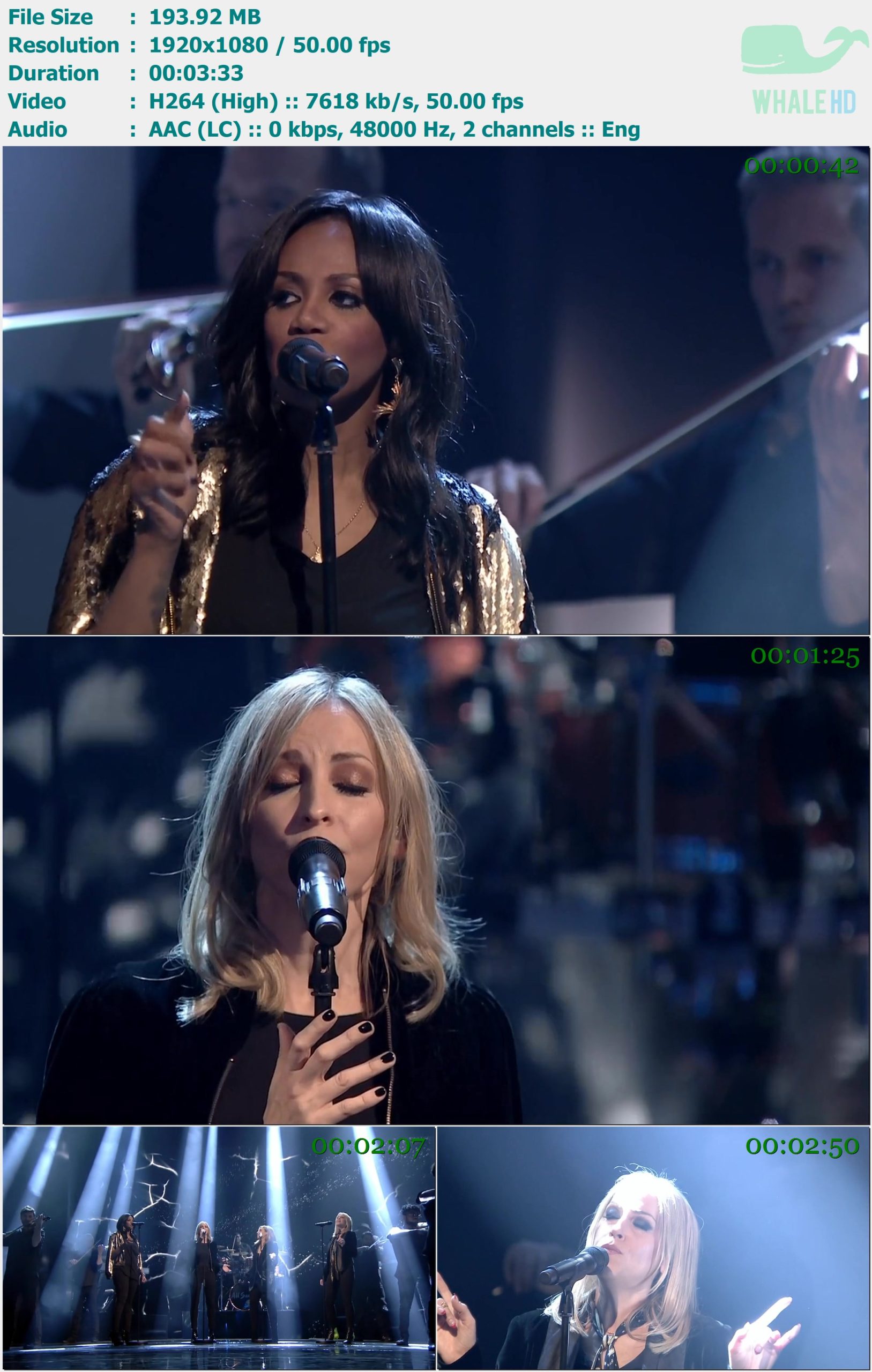 All Saints - This Is a War - Michael McIntyre's Big Show (BBC One HD 2016-05-28) HDTV 1080p H264 - 193.92MB