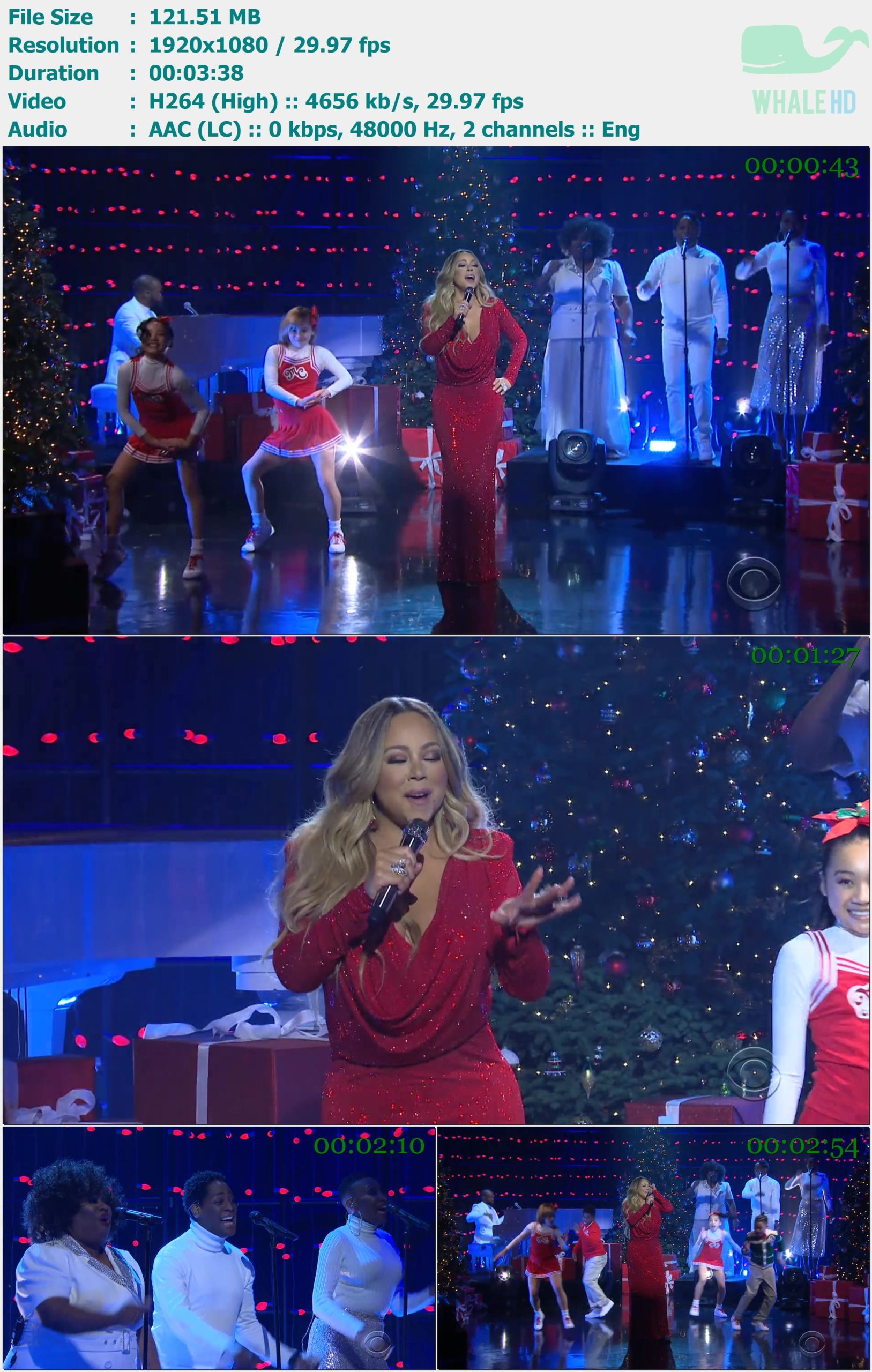 Mariah Carey - Oh Santa! - James Corden (2019-12-17) WEB-DL 1080p H264 - 121.51MB