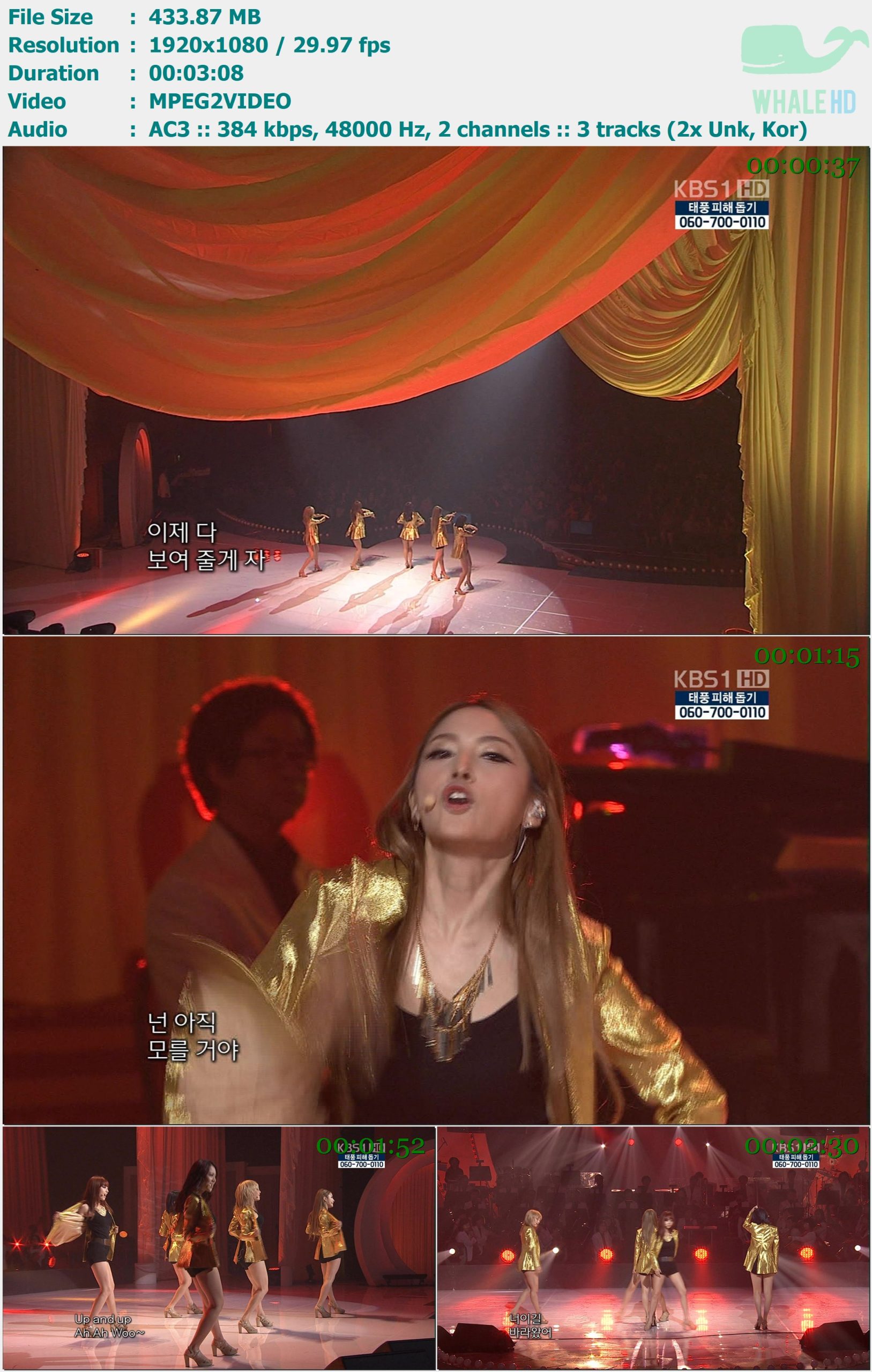 KARA - Pandora (KBS1 Open Concert 2012.09.23) HDTV 1080i MPEG2 - 433.87MB
