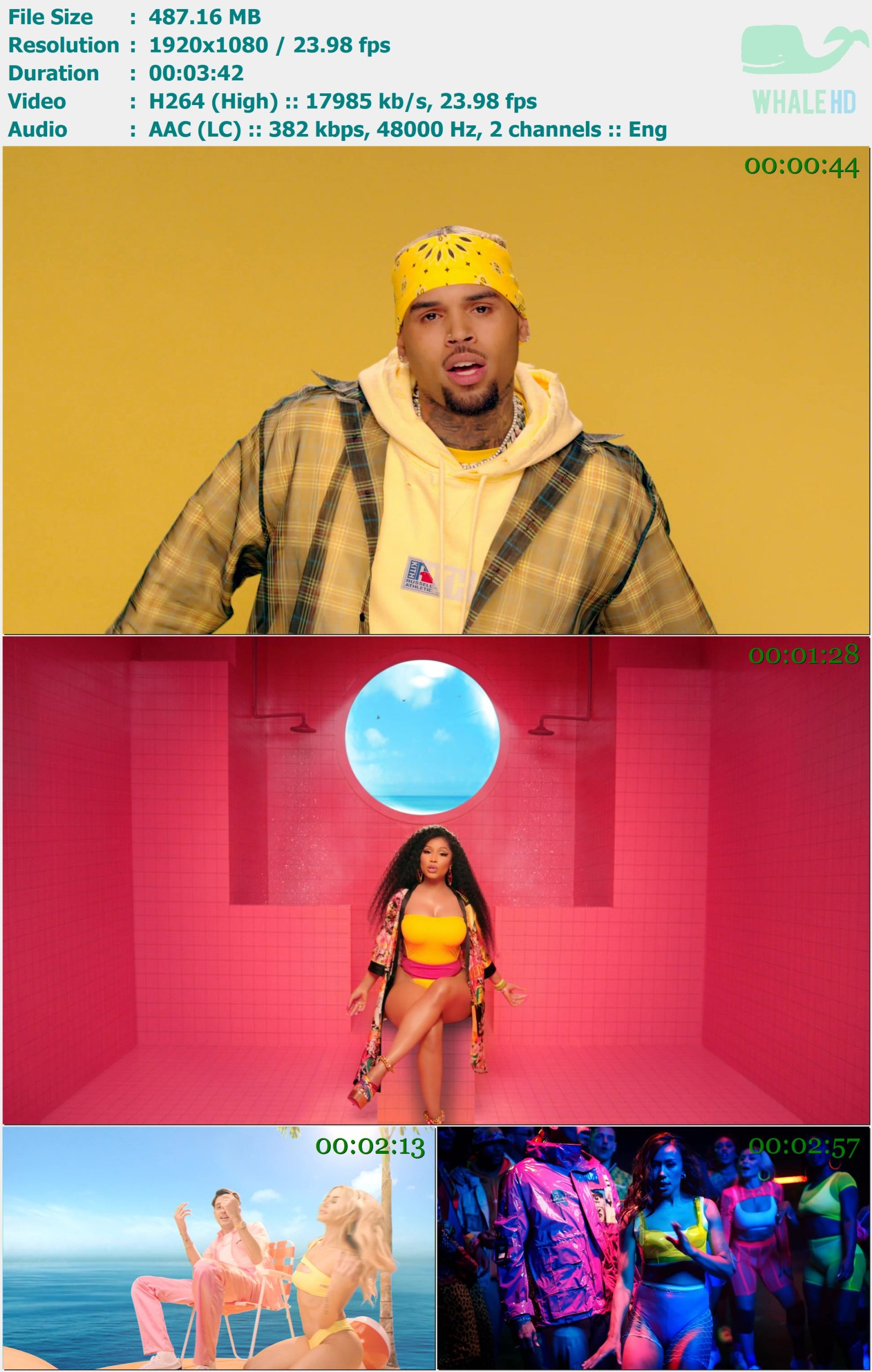 Chris Brown feat. Nicki Minaj, G-Eazy - Wobble Up 2019 MasterRip 1080p H264 - 487.16MB