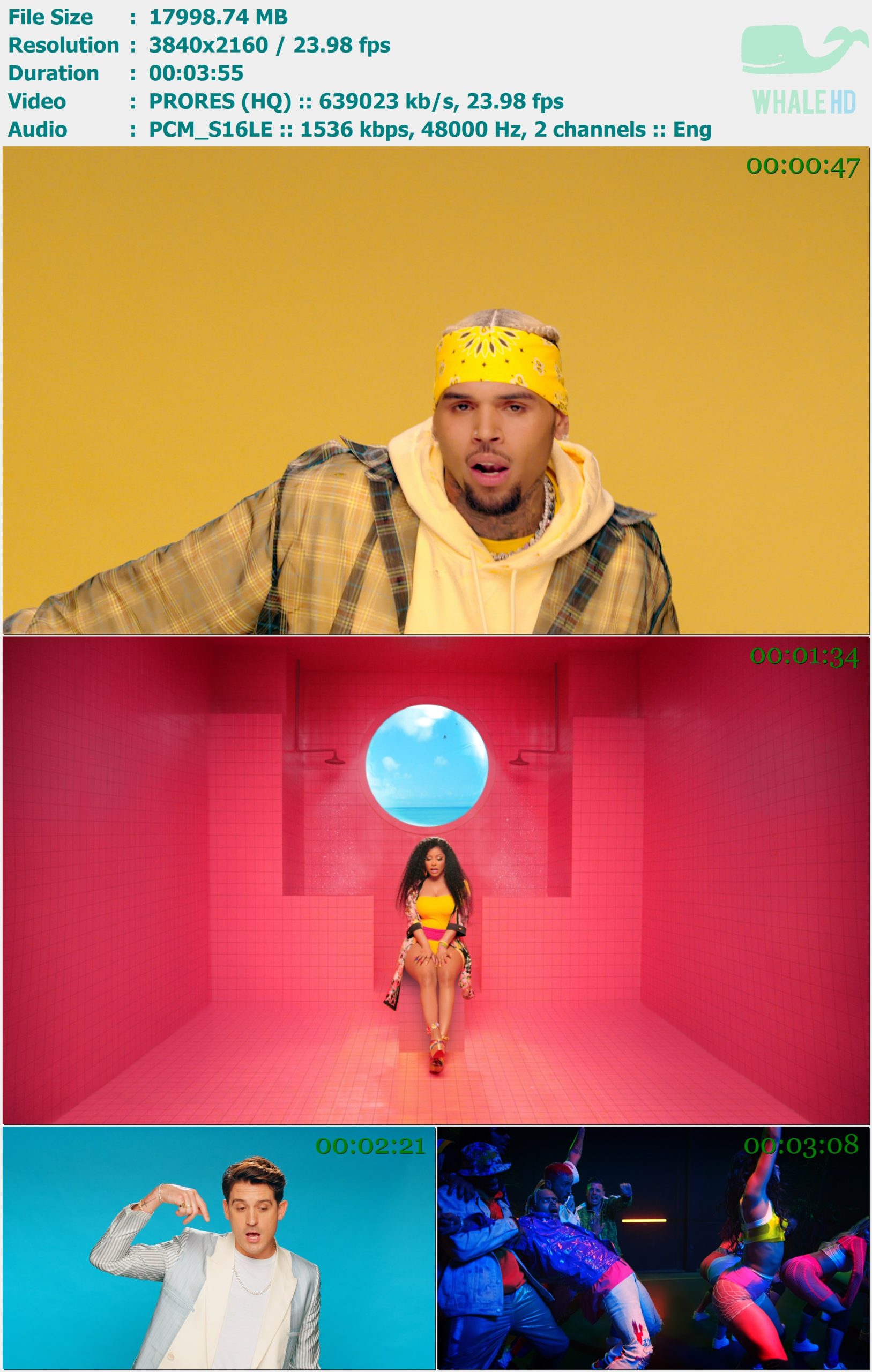 Chris Brown, Nicki Minaj, G-Eazy - Wobble Up Master 2160p ProRes - 17.58GB
