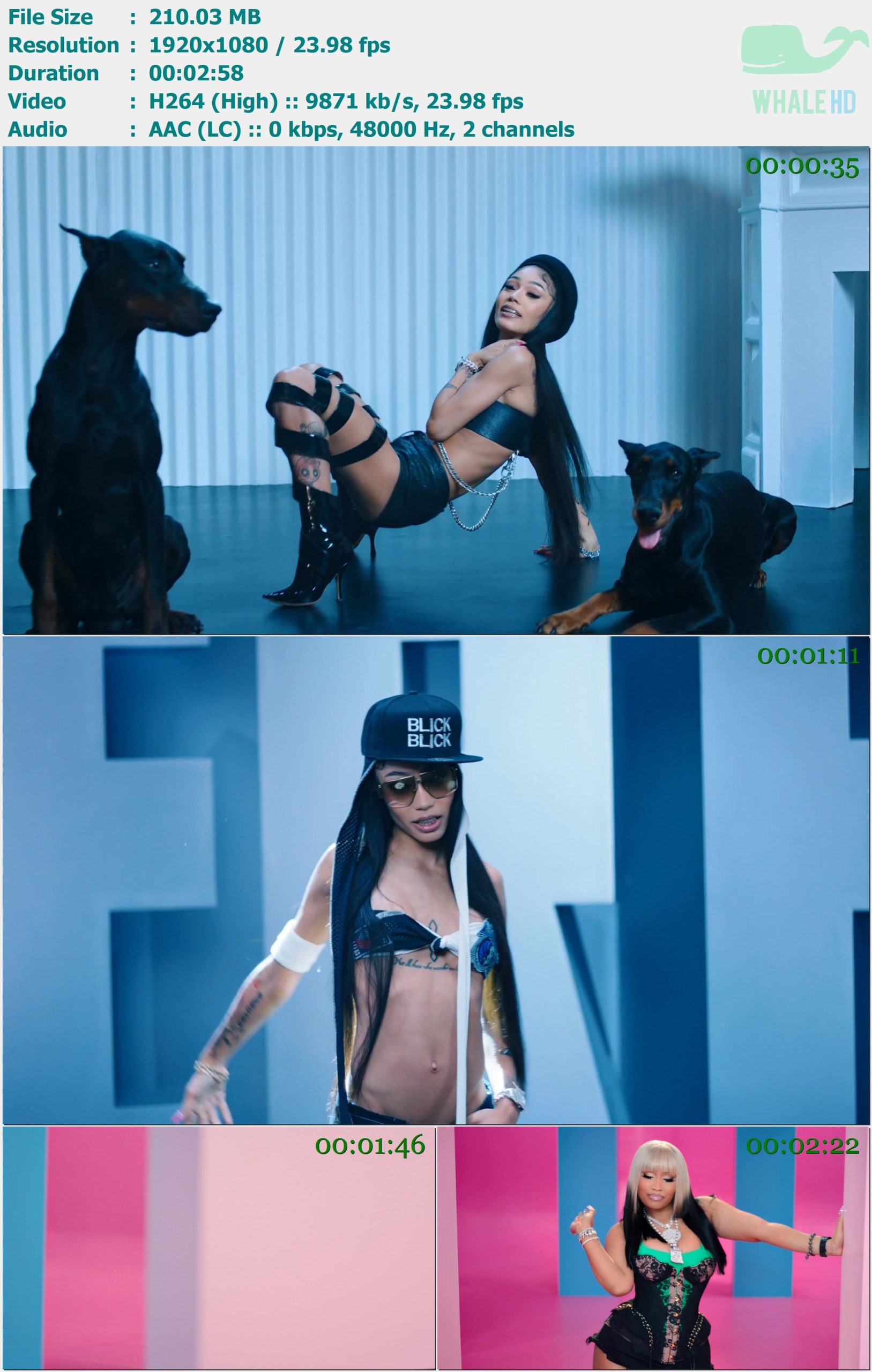 Coi Leray & Nicki Minaj - Blick Blick 2022 AM 1080p H264 - 210.03MB