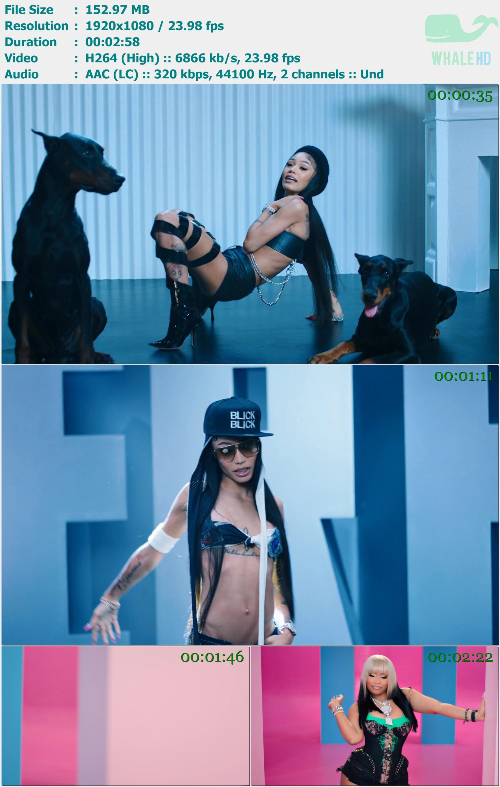 Coi Leray feat. Nicki Minaj - Blick Blick! 2022 𝐓𝐢𝐝𝐚𝐥 1080p H264 - 152.97MB
