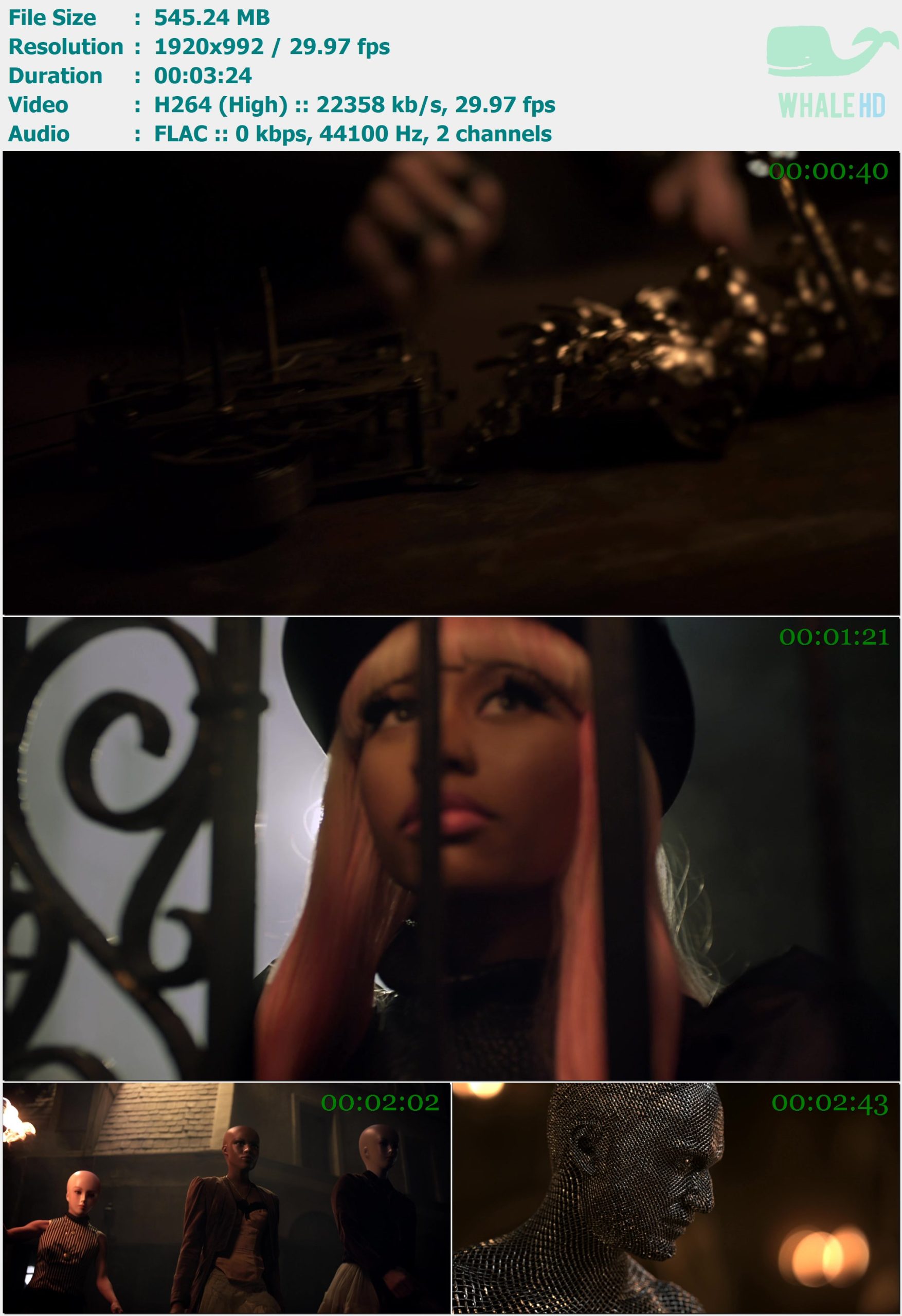 David Guetta feat. Nicki Minaj - Turn Me On 2011 MasterRip 992p H264 - 545.24MB