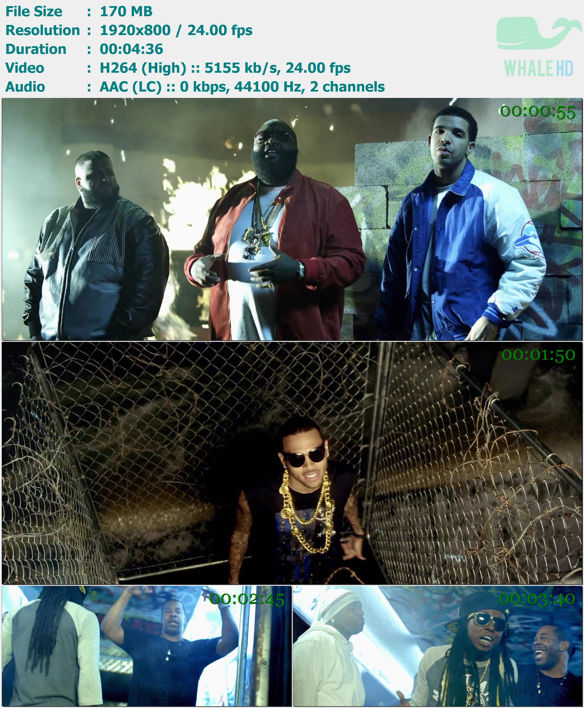 DJ Khaled feat. Chris Brown, Rick Ross, Nicki Minaj & Lil Wayne - Take It To The Head 2018 𝐕𝐄𝐕𝐎 800p H264 - 170.00MB
