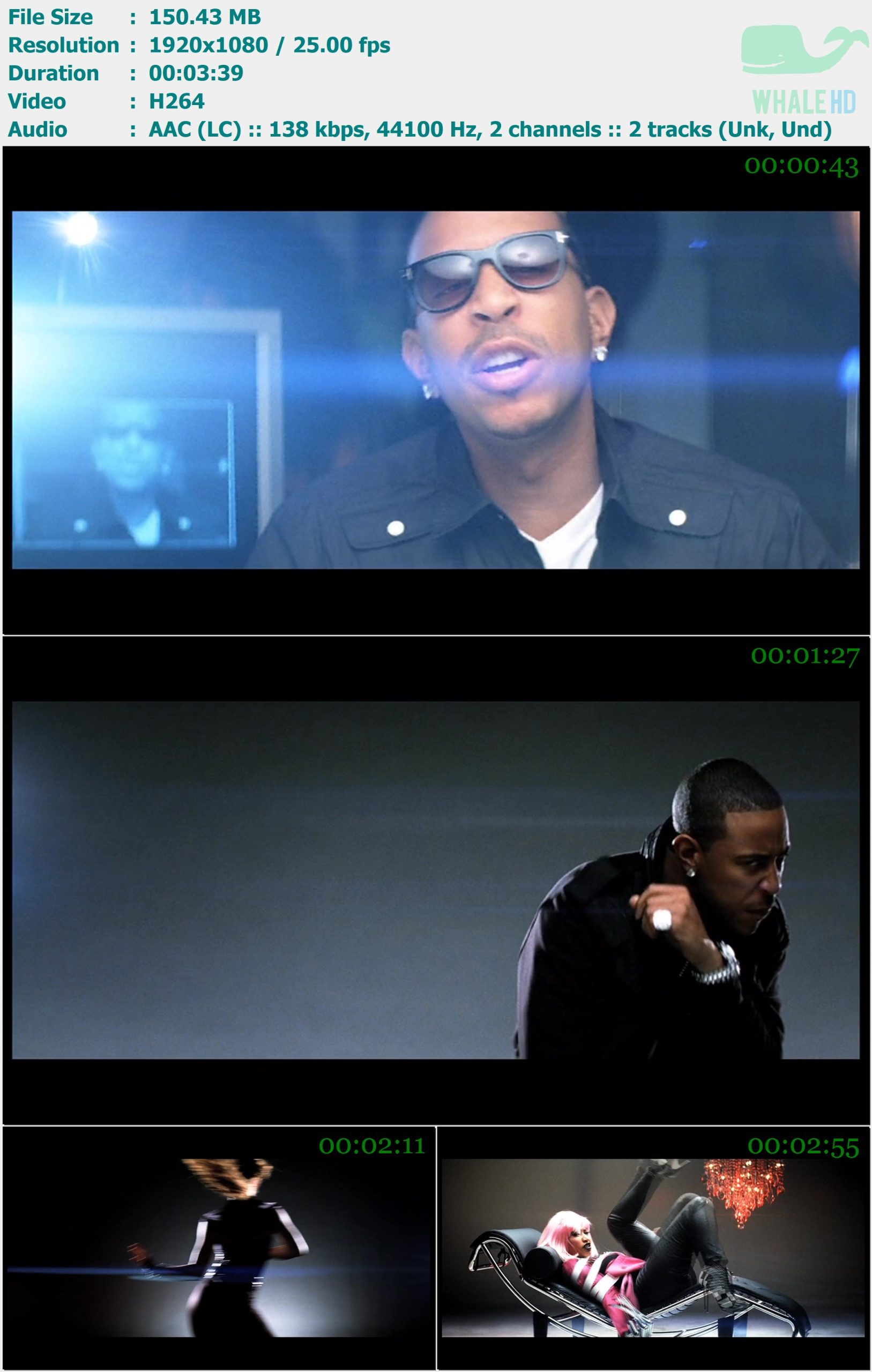 Ludacris feat. Nicki Minaj - My Chick Bad 2010 𝐕𝐄𝐕𝐎 1080p H264 - 150.43MB