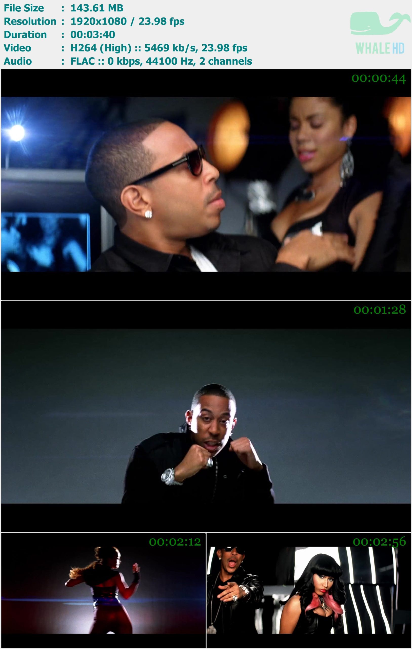 Ludacris & Nicki Minaj - My Chick Bad 2010 WEB-DL 1080p H264 - 143.61MB