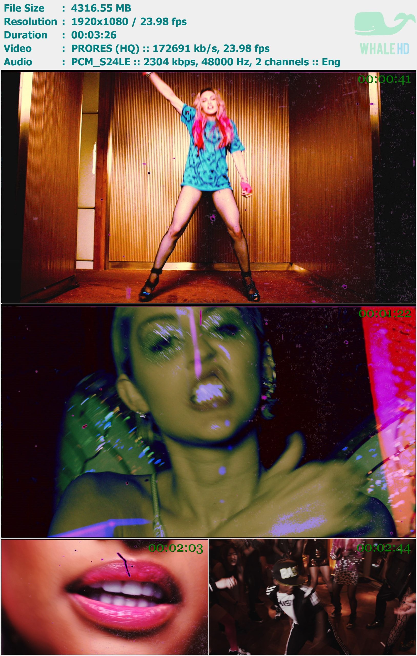 Madonna feat. Nicki Minaj - Bi*ch I’m Madonna (Sander Kleinenberg Remix) 2015 Master 1080p ProRes - 4.22GB