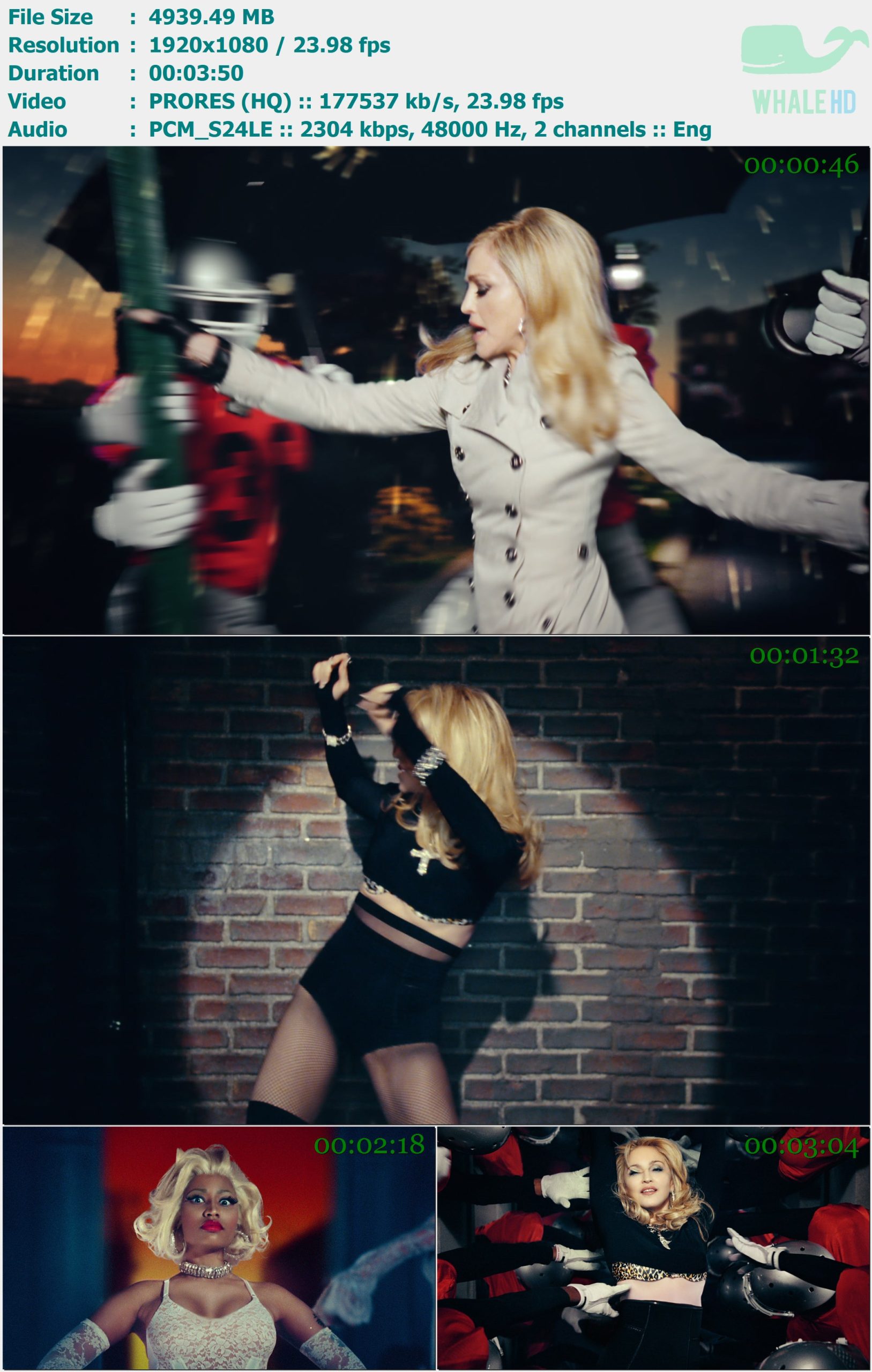 Madonna, Nicki Minaj & M.I.A. - Give Me All Your Luvin' 2012 Master 1080p ProRes - 4.82GB