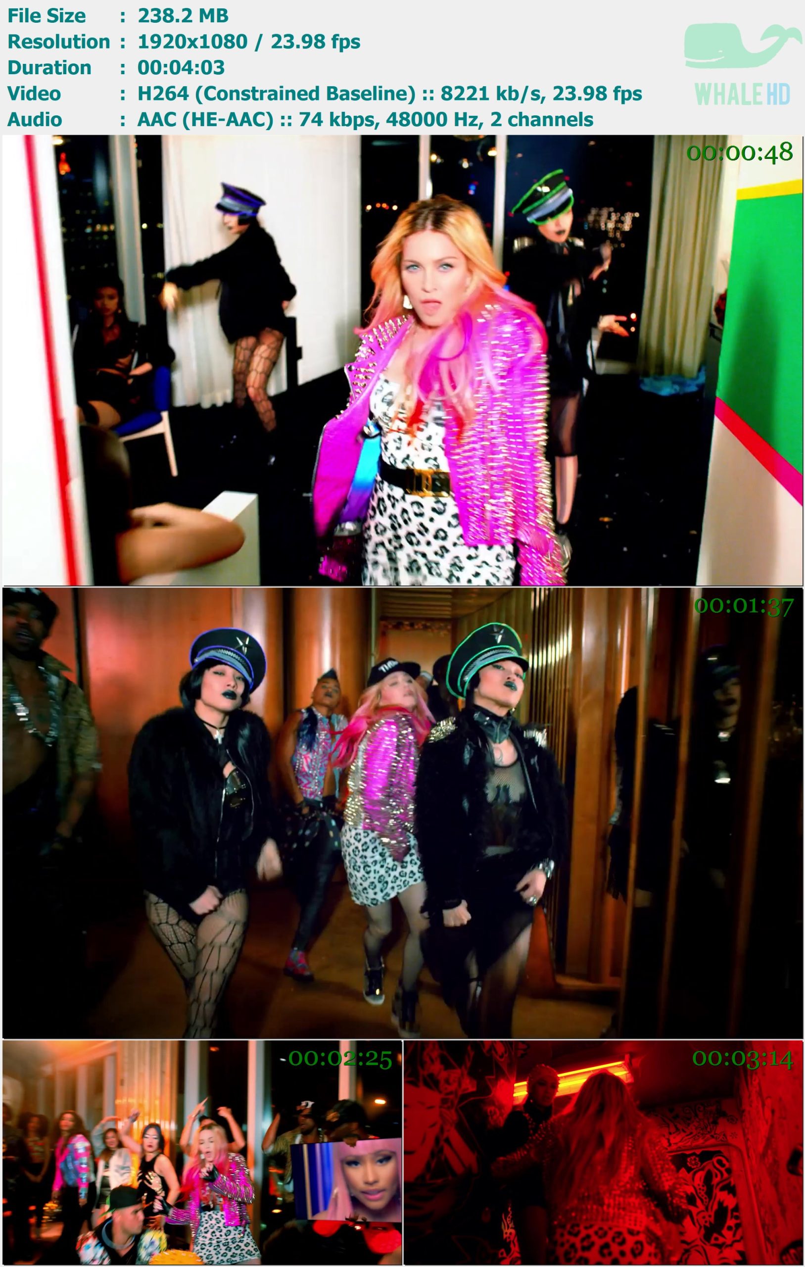 Madonna feat. Nicki Minaj - Bi*ch I'm Madonna 2015 𝐓𝐢𝐝𝐚𝐥 1080p H264 - 238.20MB
