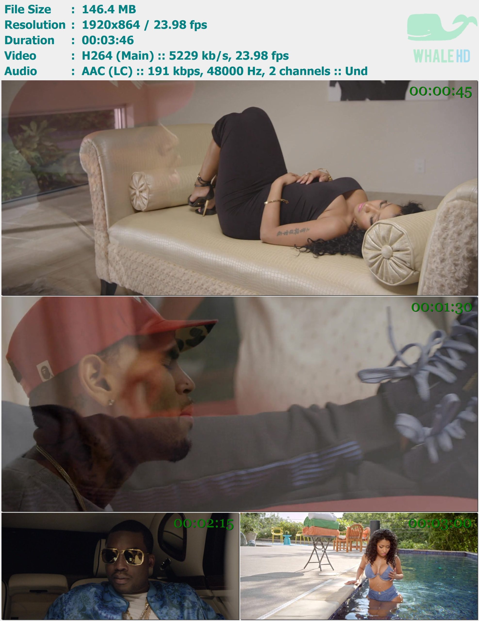 Meek Mill feat. Chris Brown & Nicki Minaj - All Eyes On You 2015 𝐕𝐄𝐕𝐎 864p H264 - 146.40MB