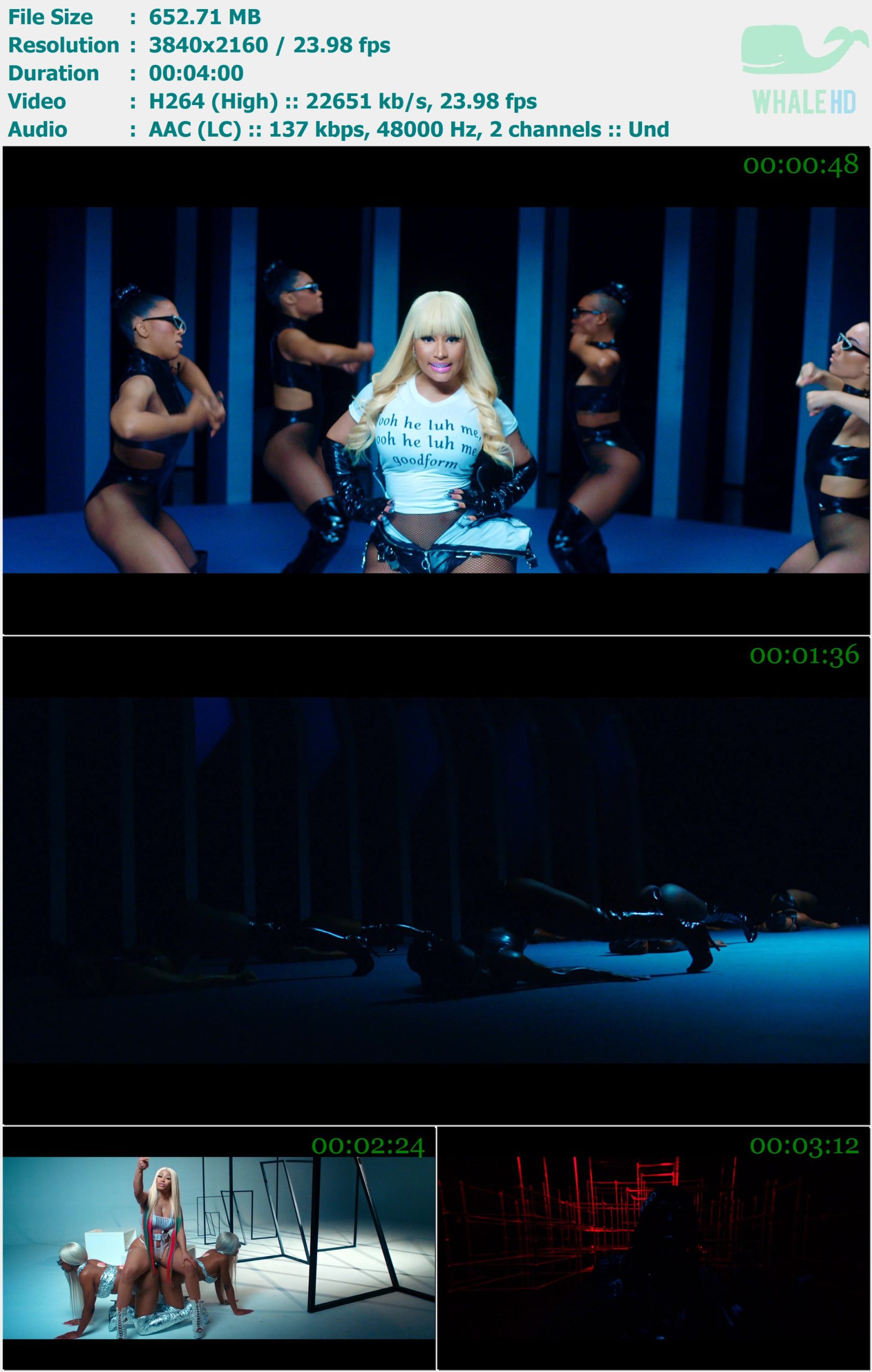 Nicki Minaj feat. Lil Wayne - Good Form 2018 WEB-DL 2160p H264 - 652.71MB