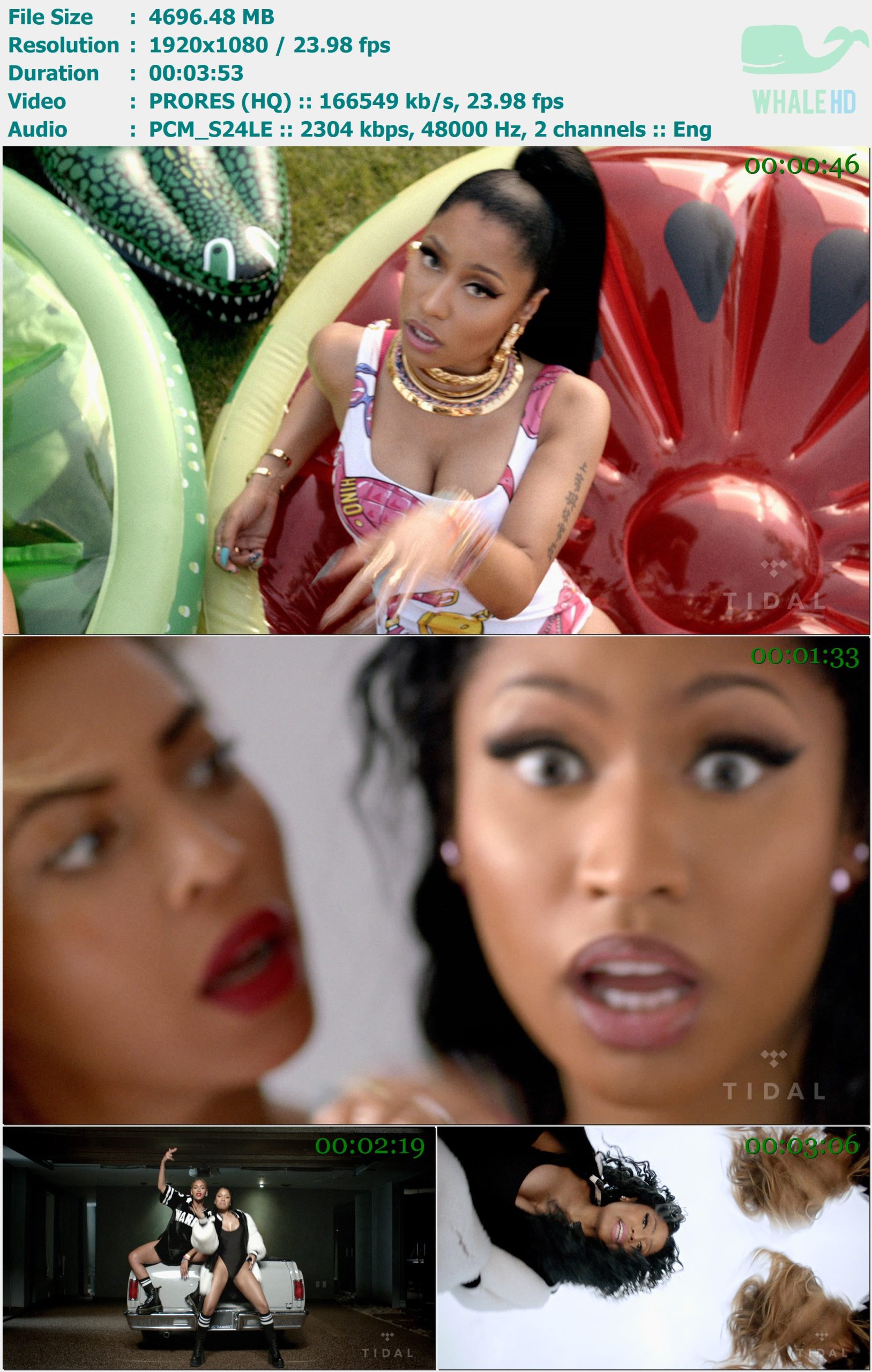 Nicki Minaj & Beyoncé - Feeling Myself 2015 Master 1080p ProRes - 4.59GB