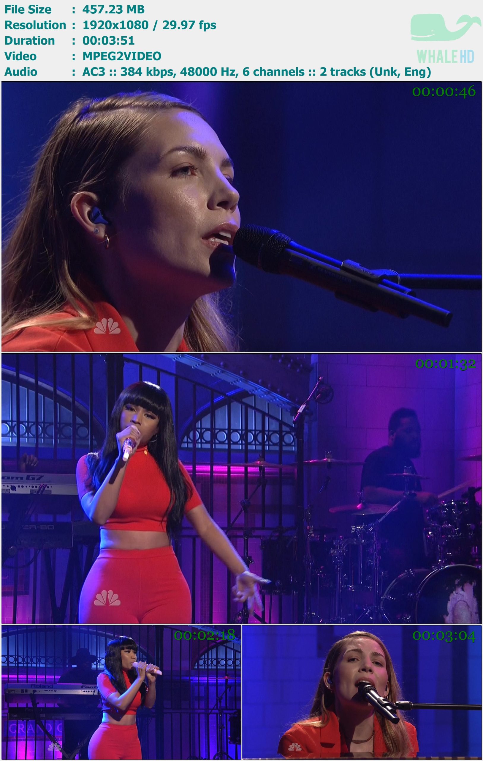 Nicki Minaj feat. Skylar Grey - Bed of Lies (𝐒𝐚𝐭𝐮𝐫𝐝𝐚𝐲 𝐍𝐢𝐠𝐡𝐭 𝐋𝐢𝐯𝐞 SNL 12-6-2014) HDTV 1080i MPEG2 - 457.23MB