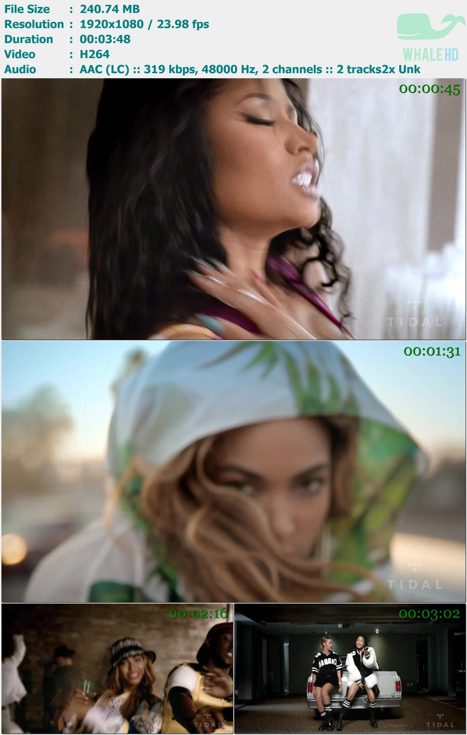 Nicki Minaj feat. Beyoncé - Feeling Myself 2015 MasterRip 1080p H264 - 240.74MB