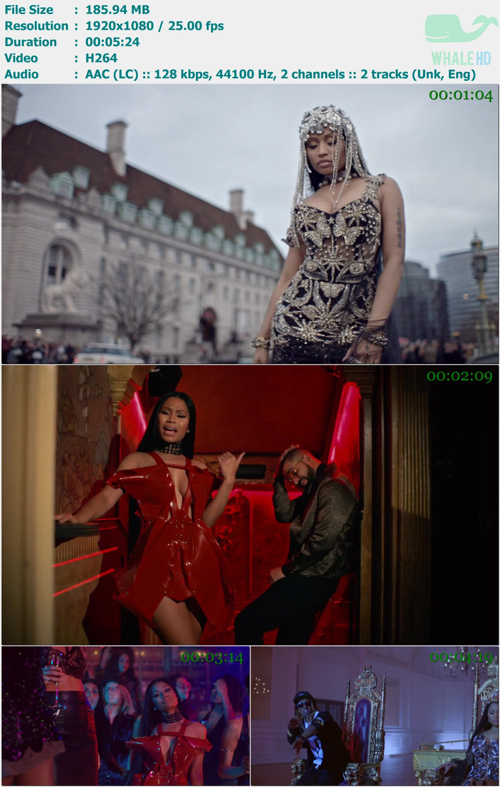 Nicki Minaj, Drake, Lil Wayne - No Frauds 2017 𝐕𝐄𝐕𝐎 1080p H264 - 185.94MB