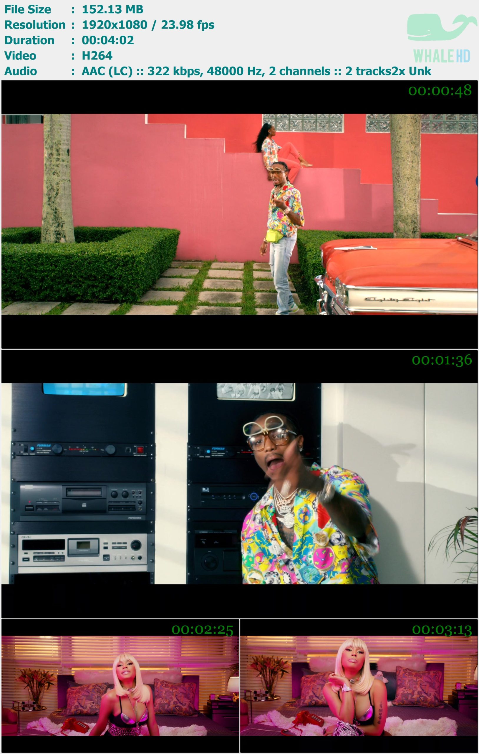 Quality Control, Quavo, Nicki Minaj - She For Keeps 2018 𝐓𝐢𝐝𝐚𝐥 1080p H264 - 152.13MB