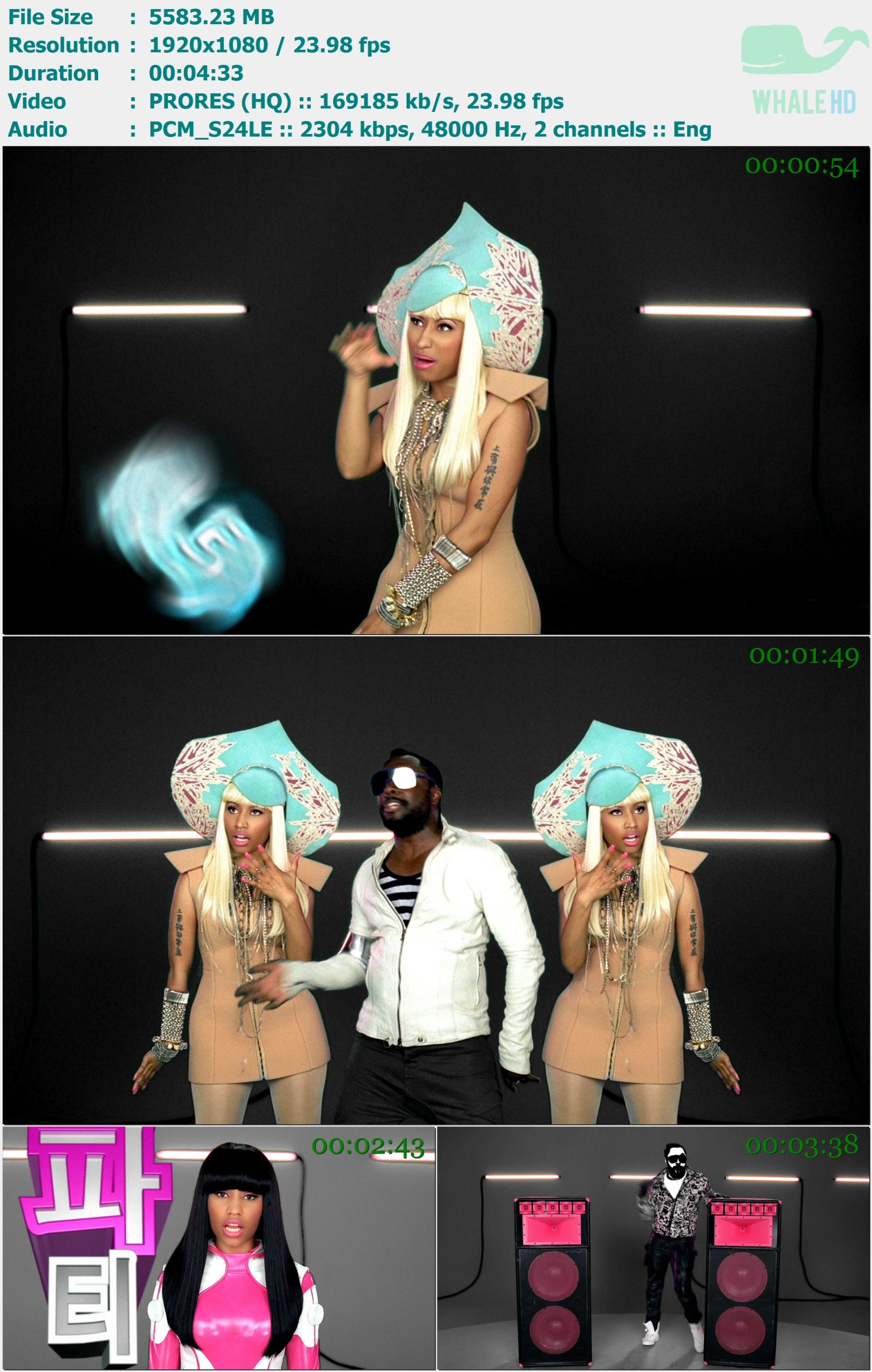 will.i.am, Nicki Minaj - Check It Out (BET Version) 2010 Master 1080p ProRes - 5.45GB