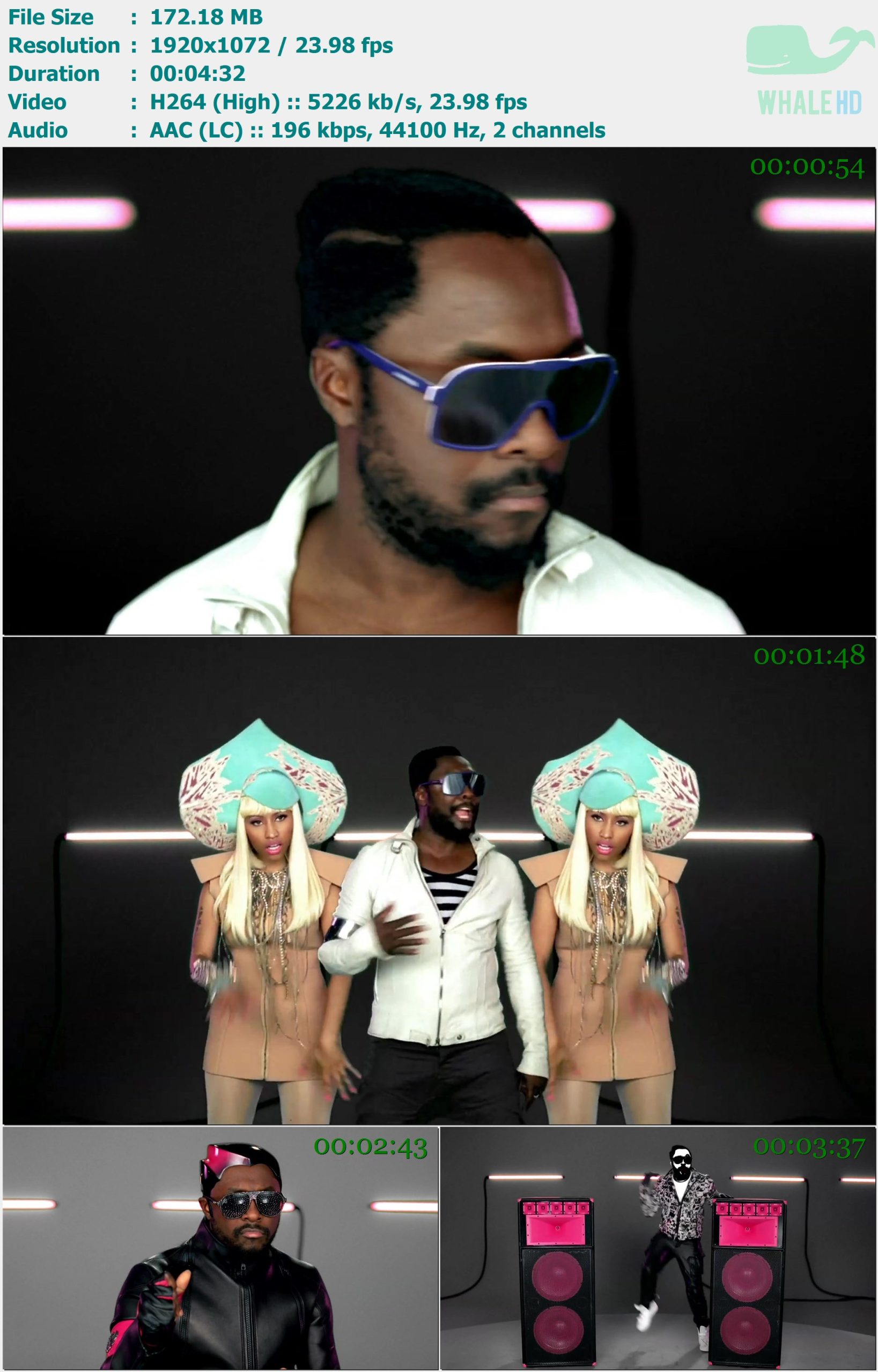 will.i.am and Nicki Minaj - Check It Out 2010 𝐕𝐄𝐕𝐎 1072p H264 - 172.18MB