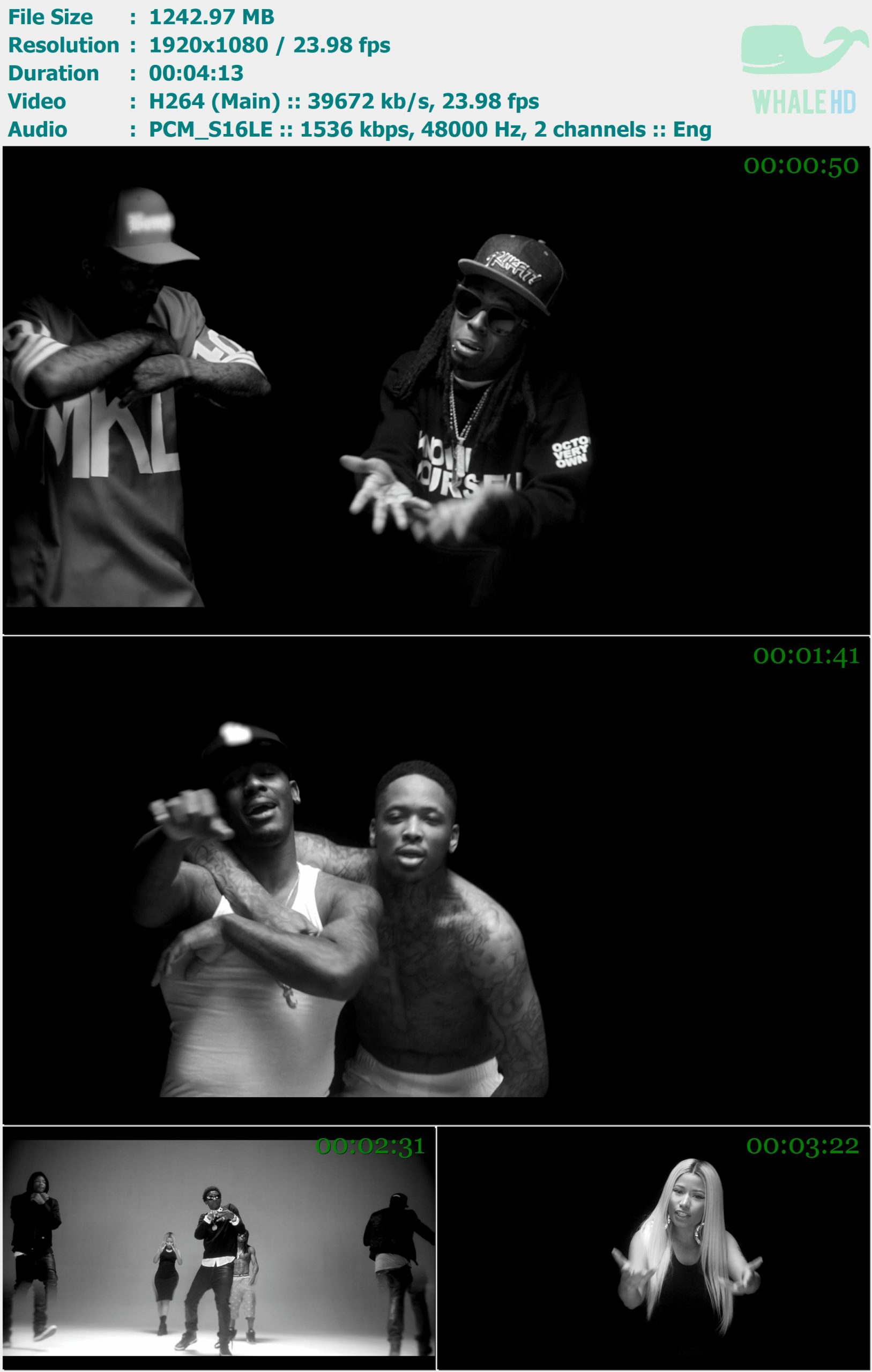 YG feat. Lil Wayne, Rich Homie Quan, Meek Mill, Nicki Minaj - My Nigga (Remix) 2014 MasterRip 1080p H264 - 1.21GB
