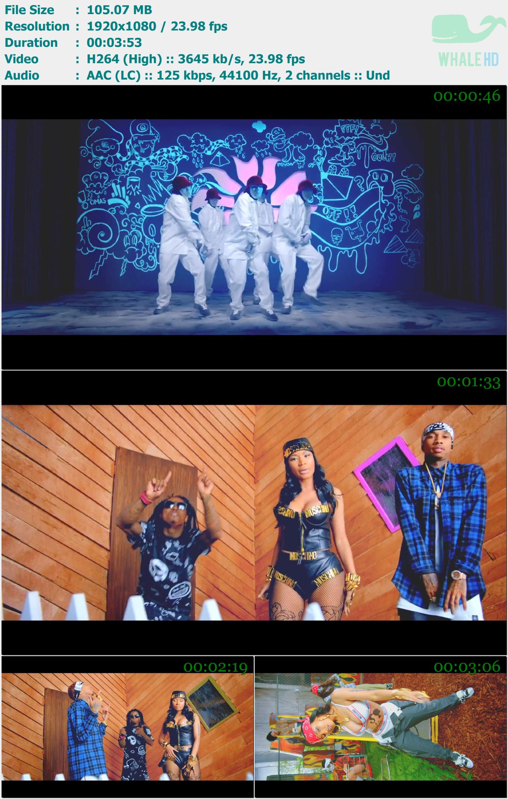 Young Money feat. Tyga, Nicki Minaj, Lil Wayne - Senile 2014 WEB-DL 1080p H264 - 105.07MB