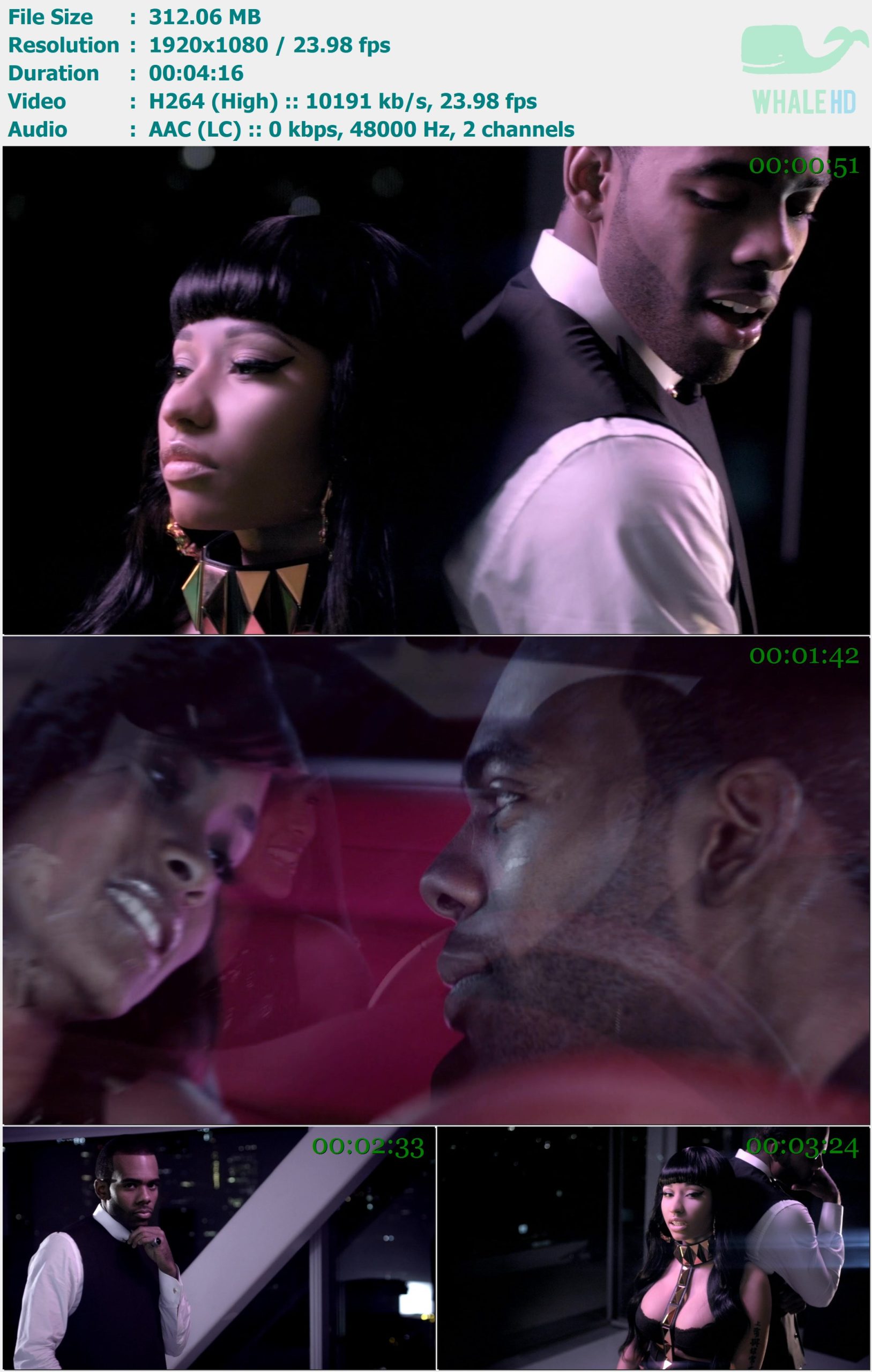 Mario feat. Nicki Minaj - Somebody Else 2013 AM 1080p H264 - 312.06MB