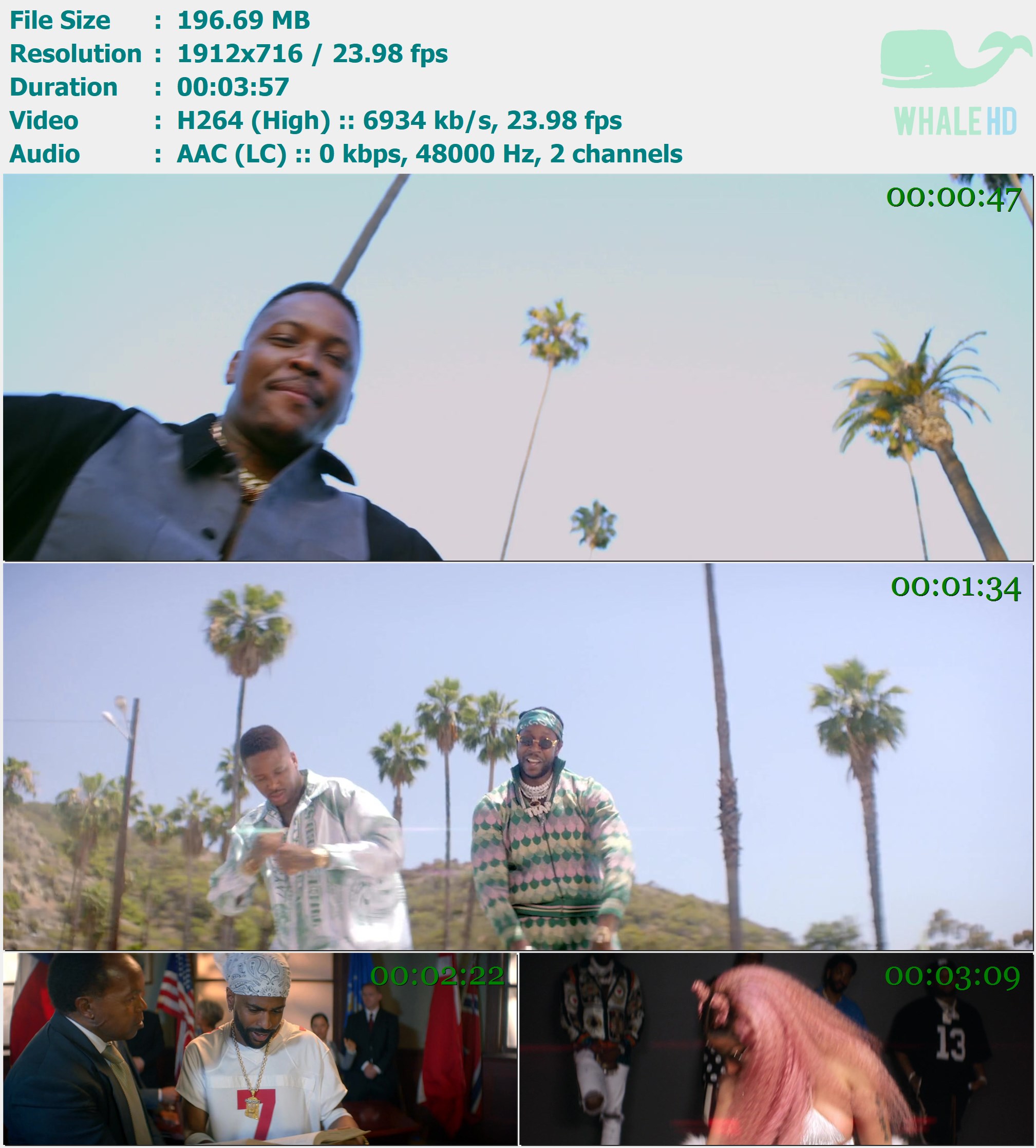 YG feat. 2 Chainz, Big Sean & Nicki Minaj - Big Bank 2018 AM 716p H264 - 196.69MB