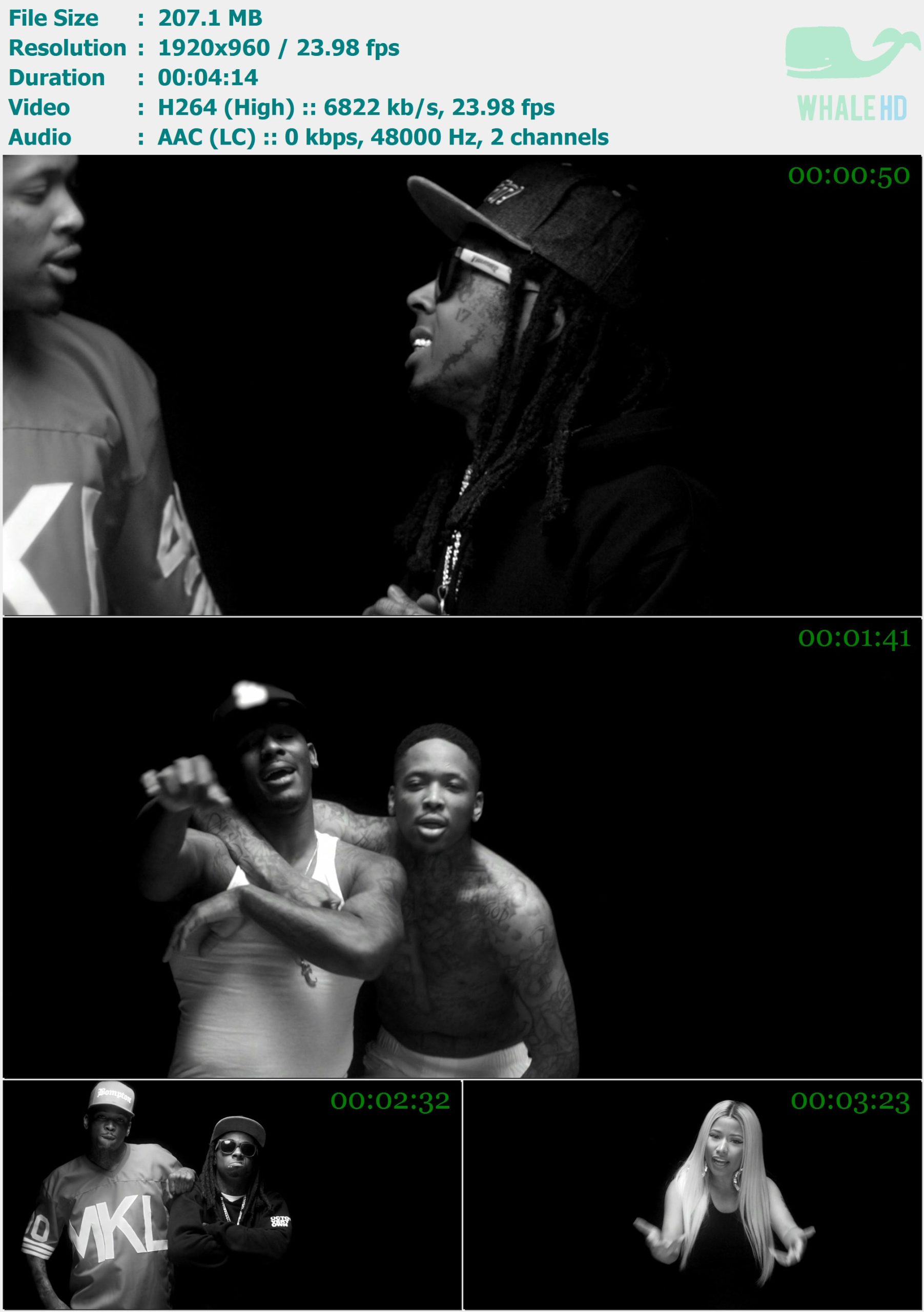 YG feat. Lil Wayne, Rich Homie Quan, Meek Mill & Nicki Minaj - My Nigga [Remix] 2021 AM 960p H264 - 207.10MB