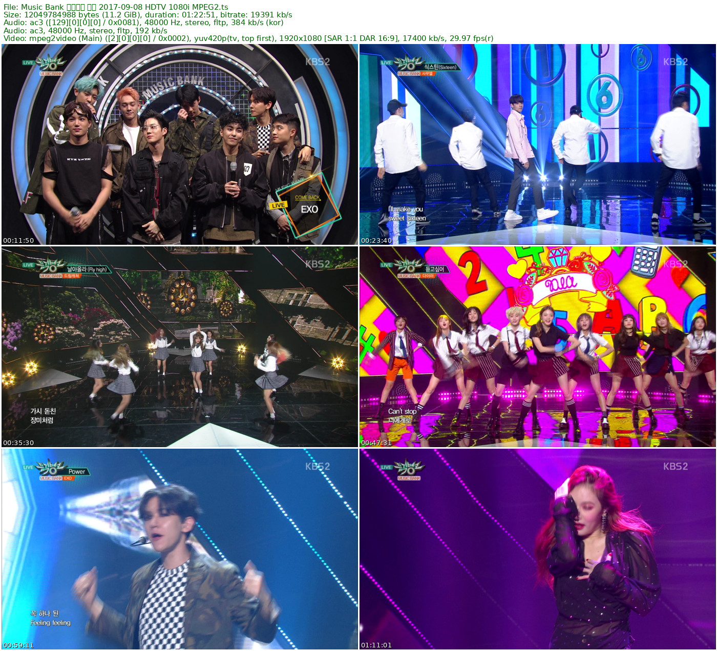 Music Bank 音乐银行 全场 2017-09-08 HDTV 1080i MPEG2 - 11.22GB