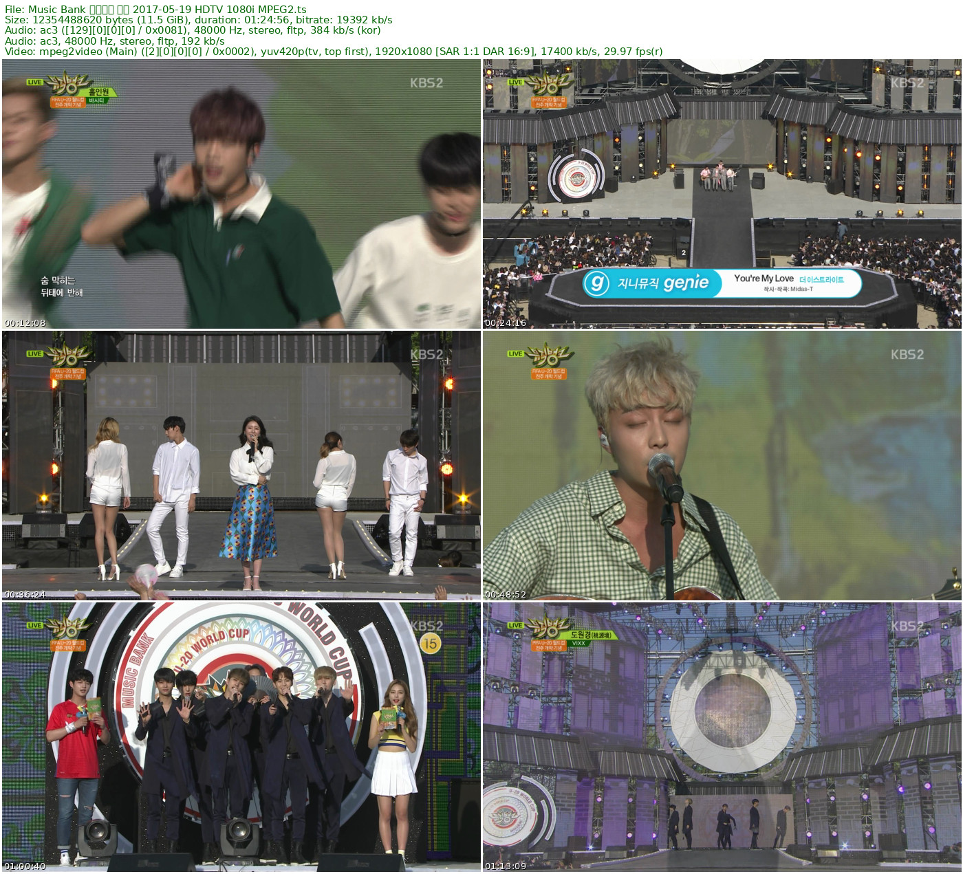 Music Bank 音乐银行 全场 2017-05-19 HDTV 1080i MPEG2 - 11.51GB
