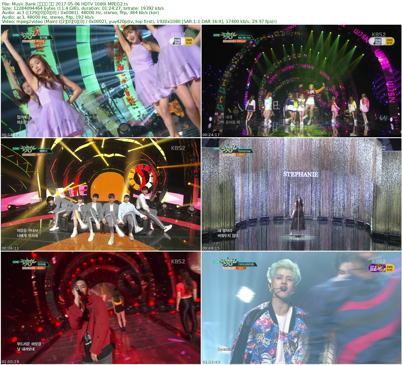 Music Bank 音乐银行 全场 2016-05-06 HDTV 1080i MPEG2 - 11.44GB