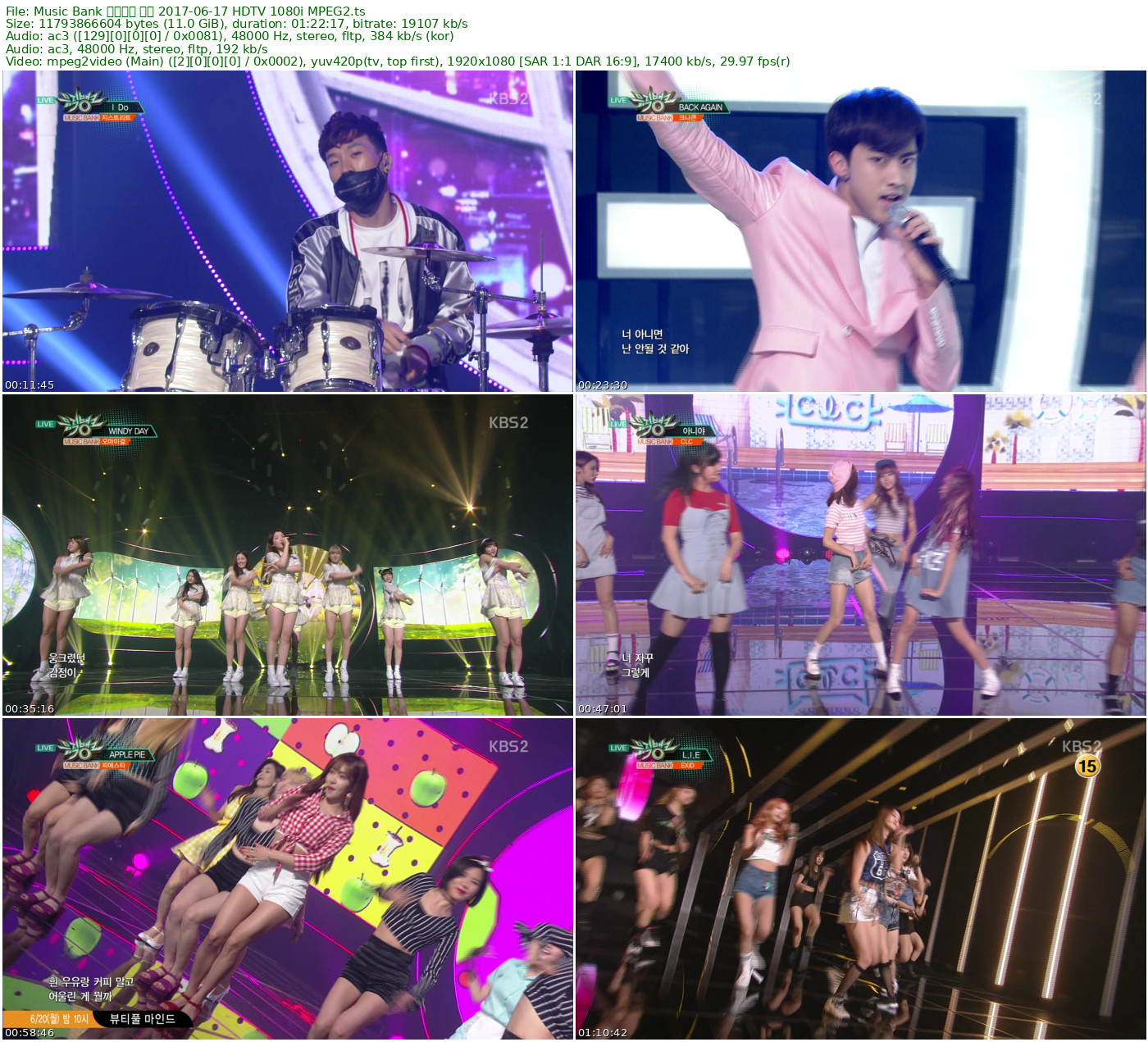 Music Bank 音乐银行 全场 2016-06-17 HDTV 1080i MPEG2 - 10.98GB