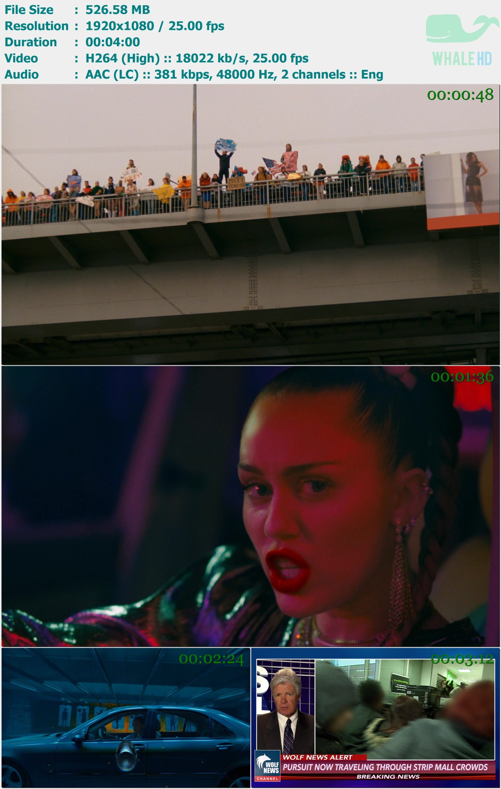 Mark Ronson feat. Miley Cyrus - Nothing Breaks Like a Heart MasterRip 1080p H264 - 526.58MB