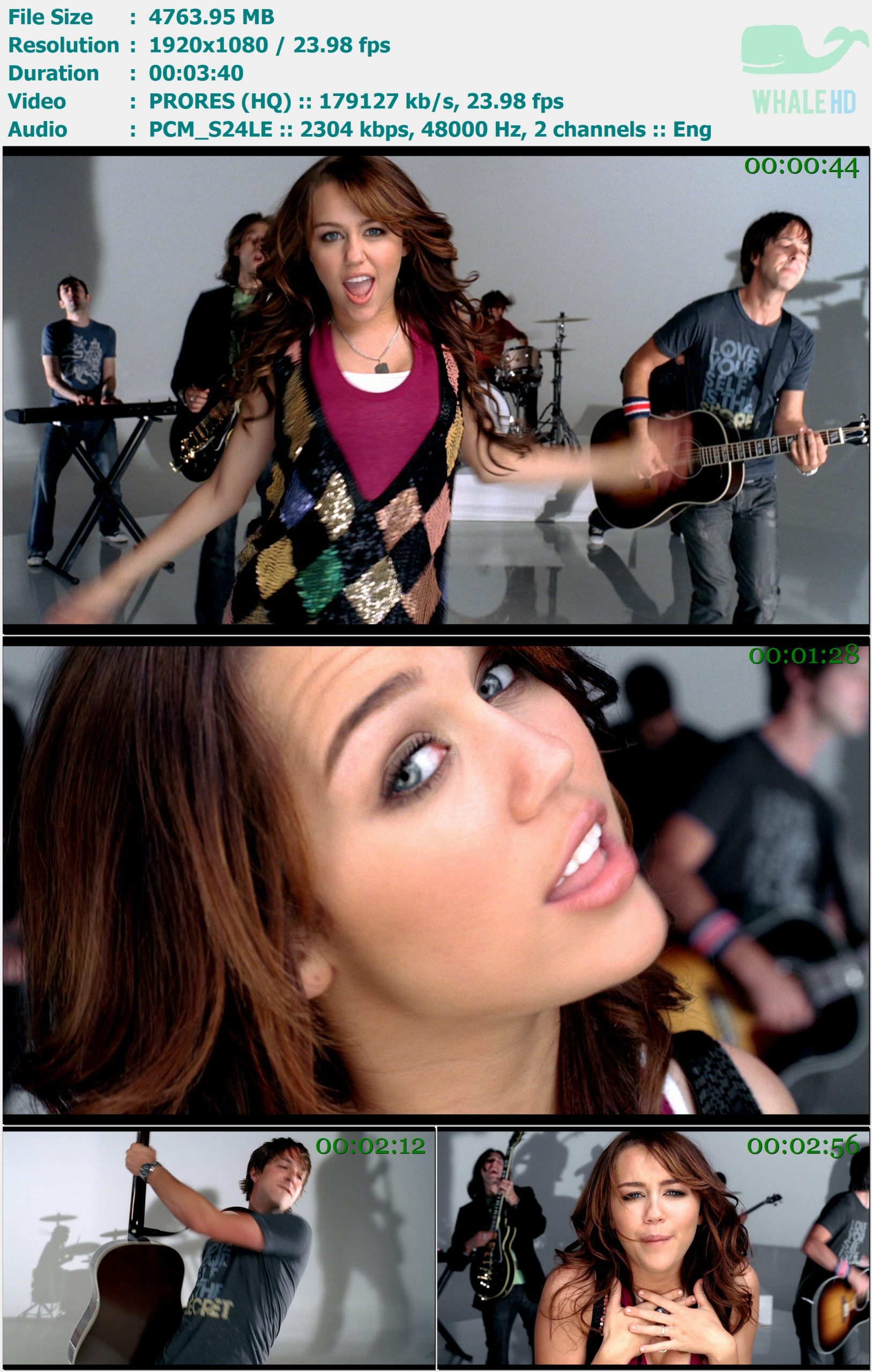 Miley Cyrus - 7 Things 2010 Master 1080p ProRes - 4.65GB
