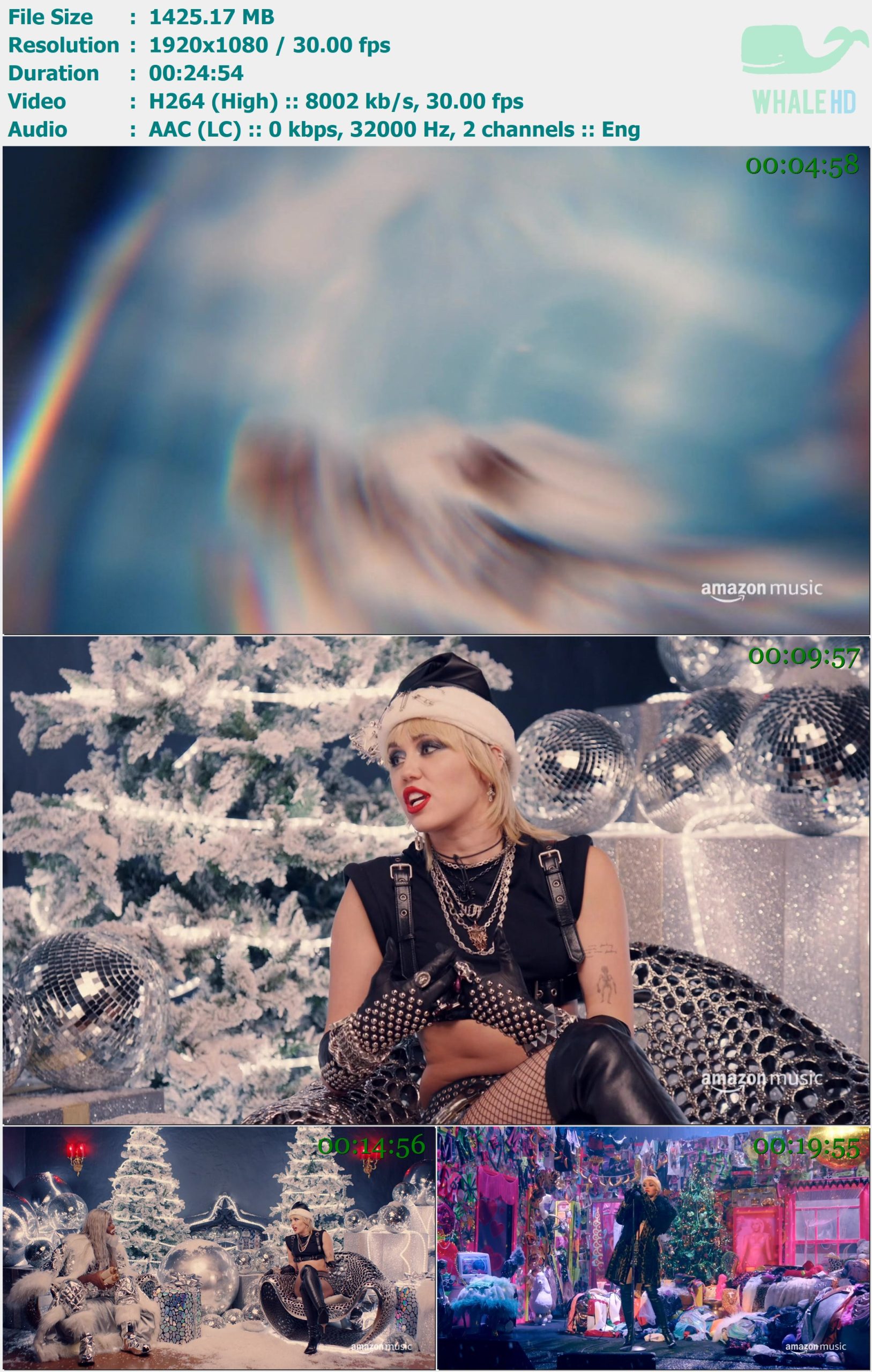 Miley Cyrus - Amazon Music Holiday Plays 2020 WEB-DL 1080p H264 - 1.39GB