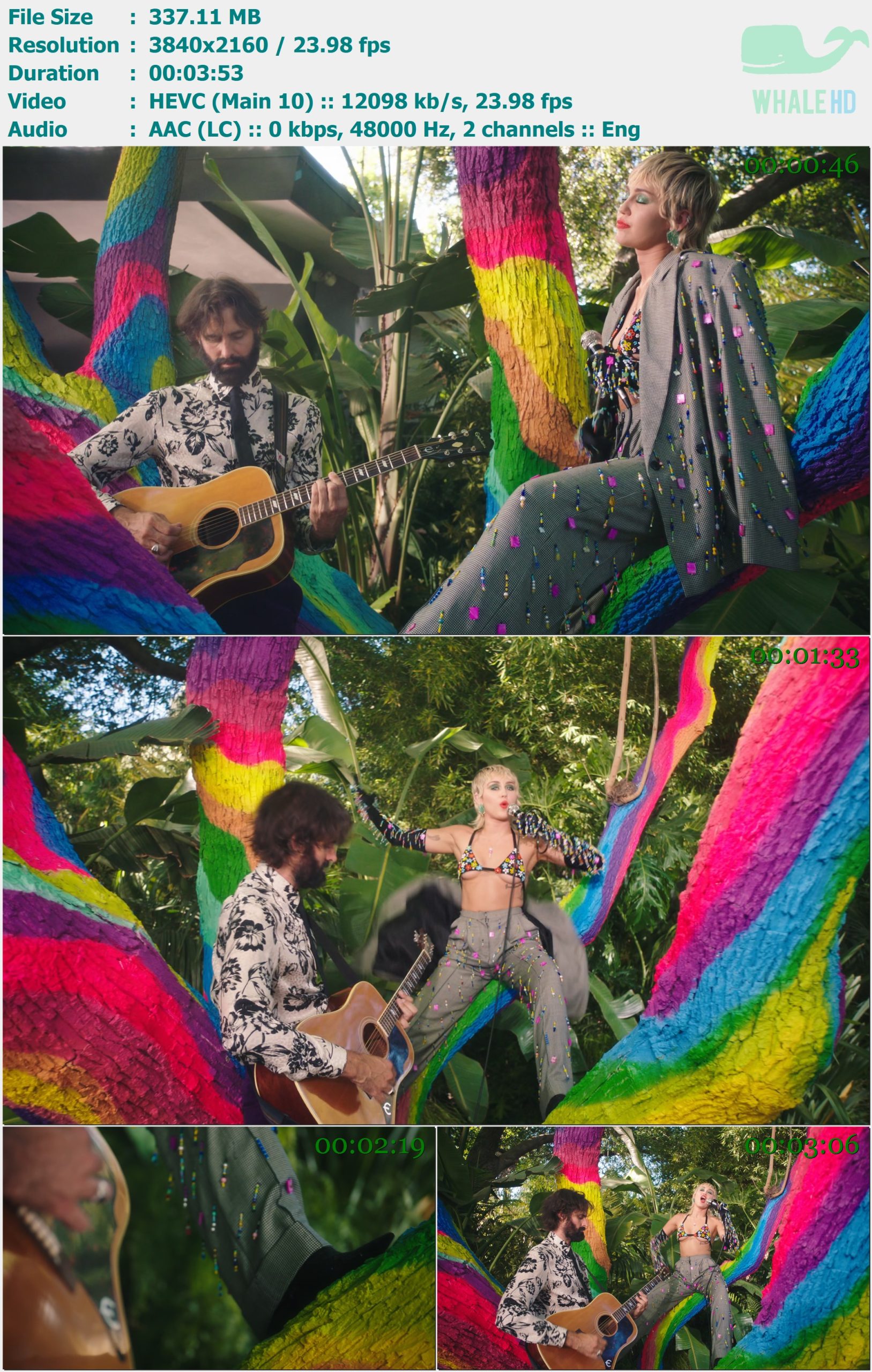 Miley Cyrus - Golden G String - [Apple Music Backyard Sessions] 2020 AM 2160p H265 - 337.11MB