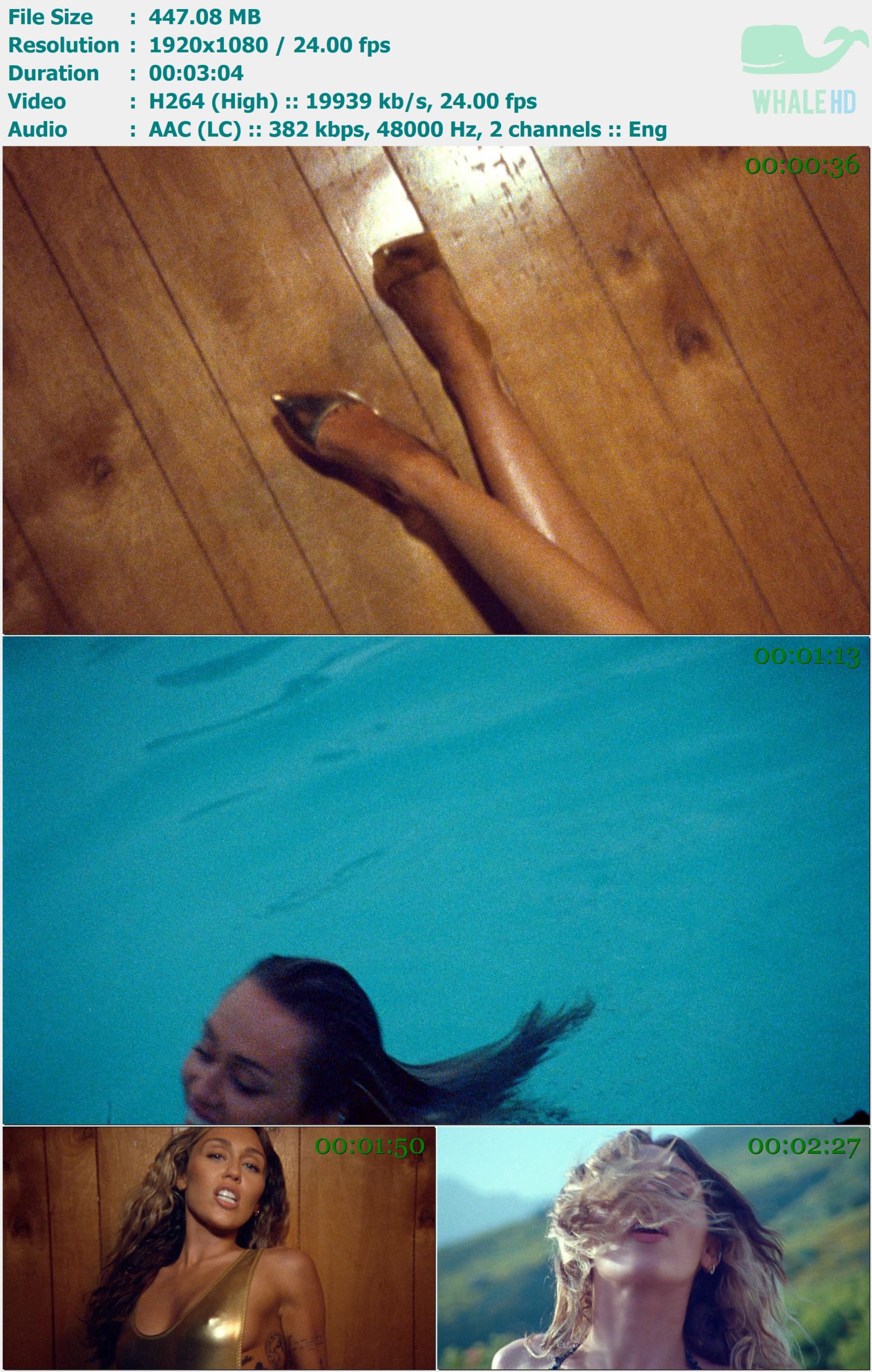 Miley Cyrus - Jaded 2023 MasterRip 1080p H264 - 447.08MB